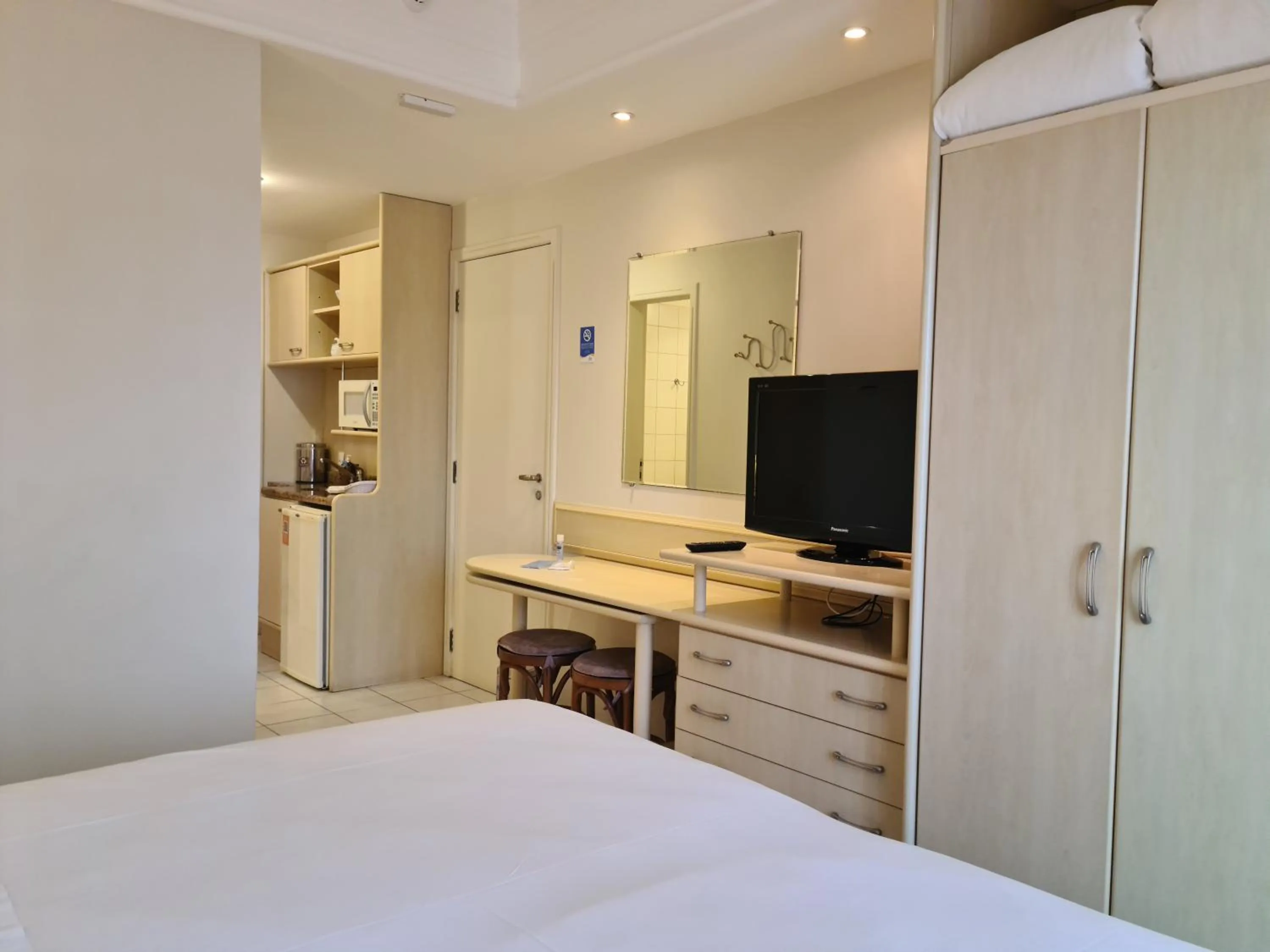 Bed in Jurerê Beach Village Studios Para Temporada