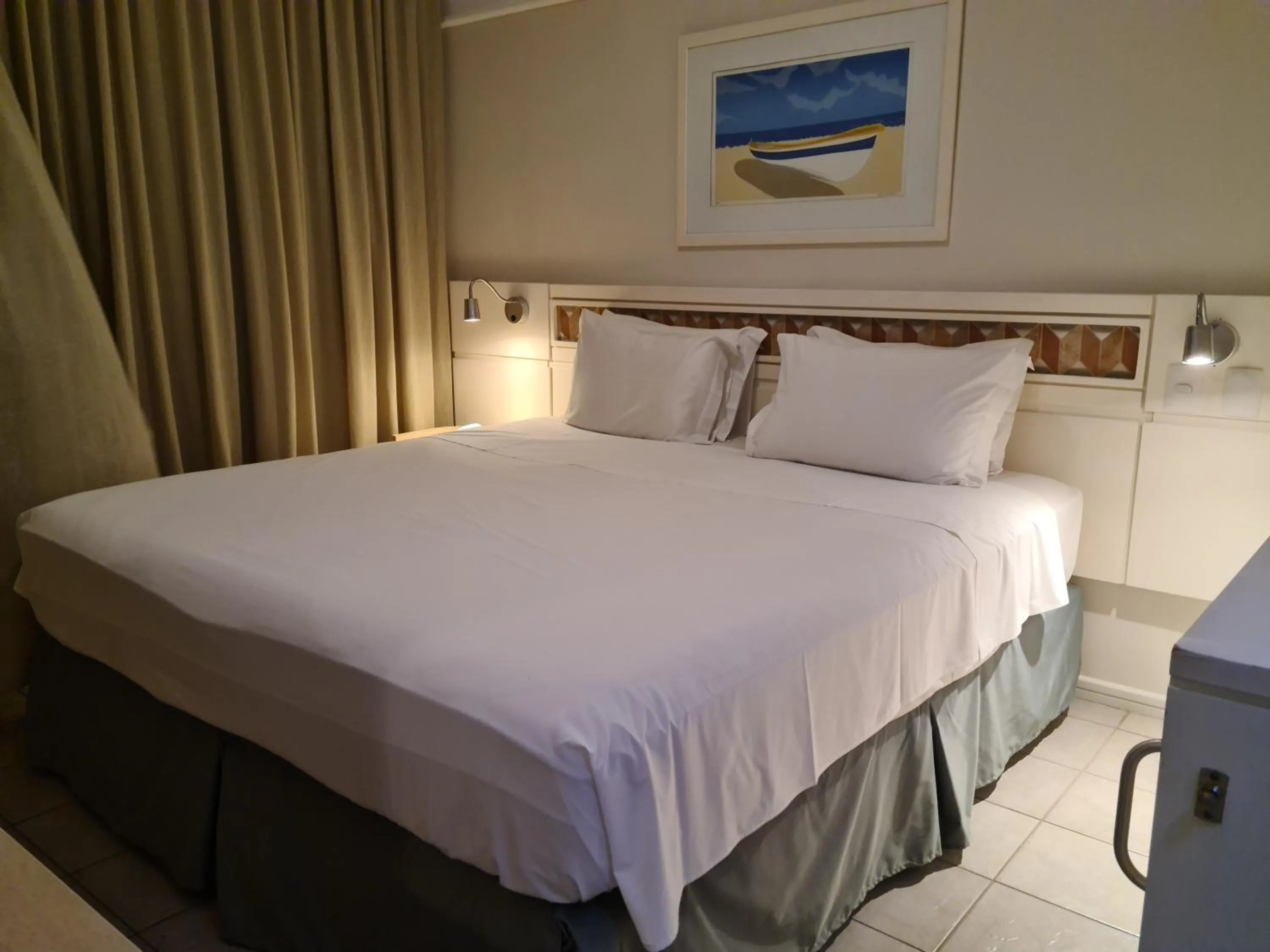 Bed in Jurerê Beach Village Studios Para Temporada