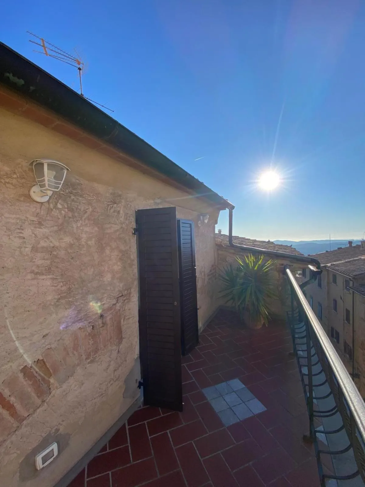 Balcony/Terrace in Hotel Volterra In Superior