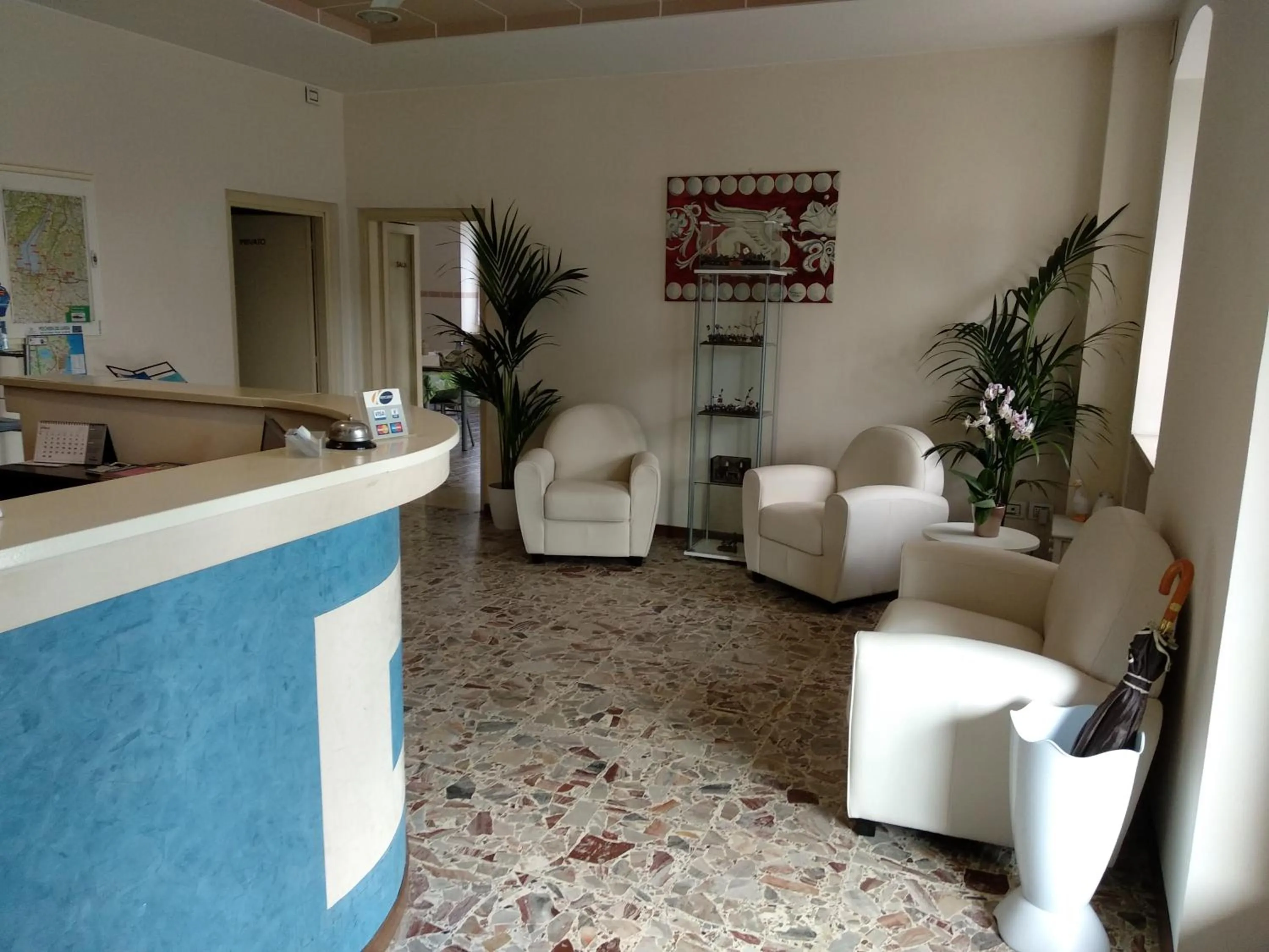 Lobby or reception in Albergo Grifone 1891