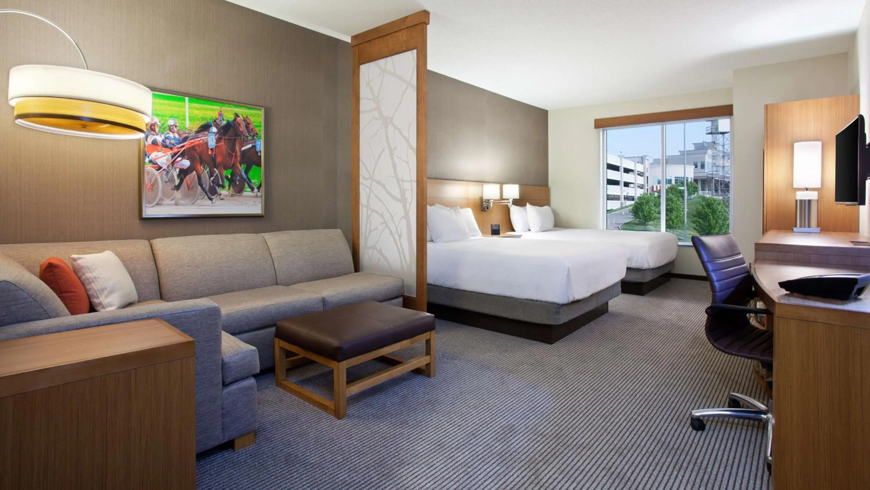 Bedroom, Bed in Hyatt Place at The Hollywood Casino Pittsburgh South