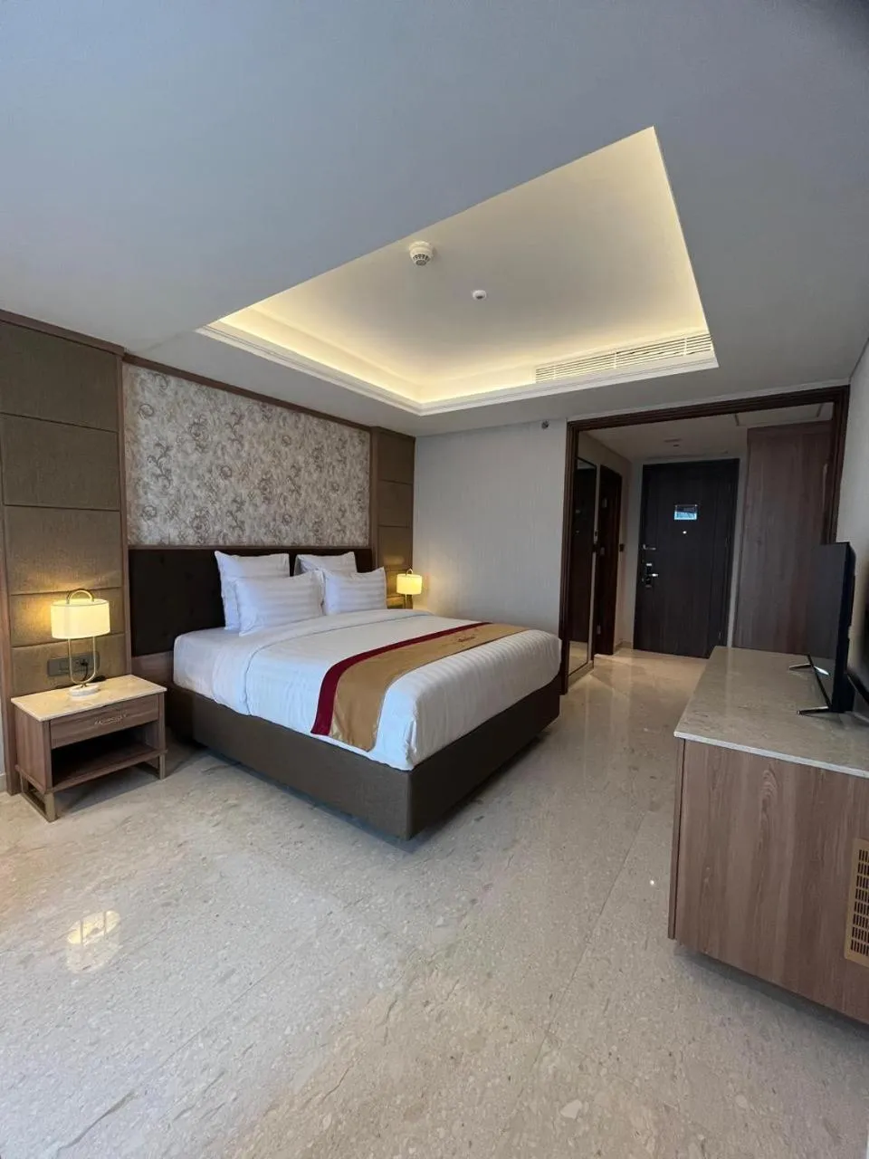 Bedroom, Bed in Grand Travello Hotel Bekasi