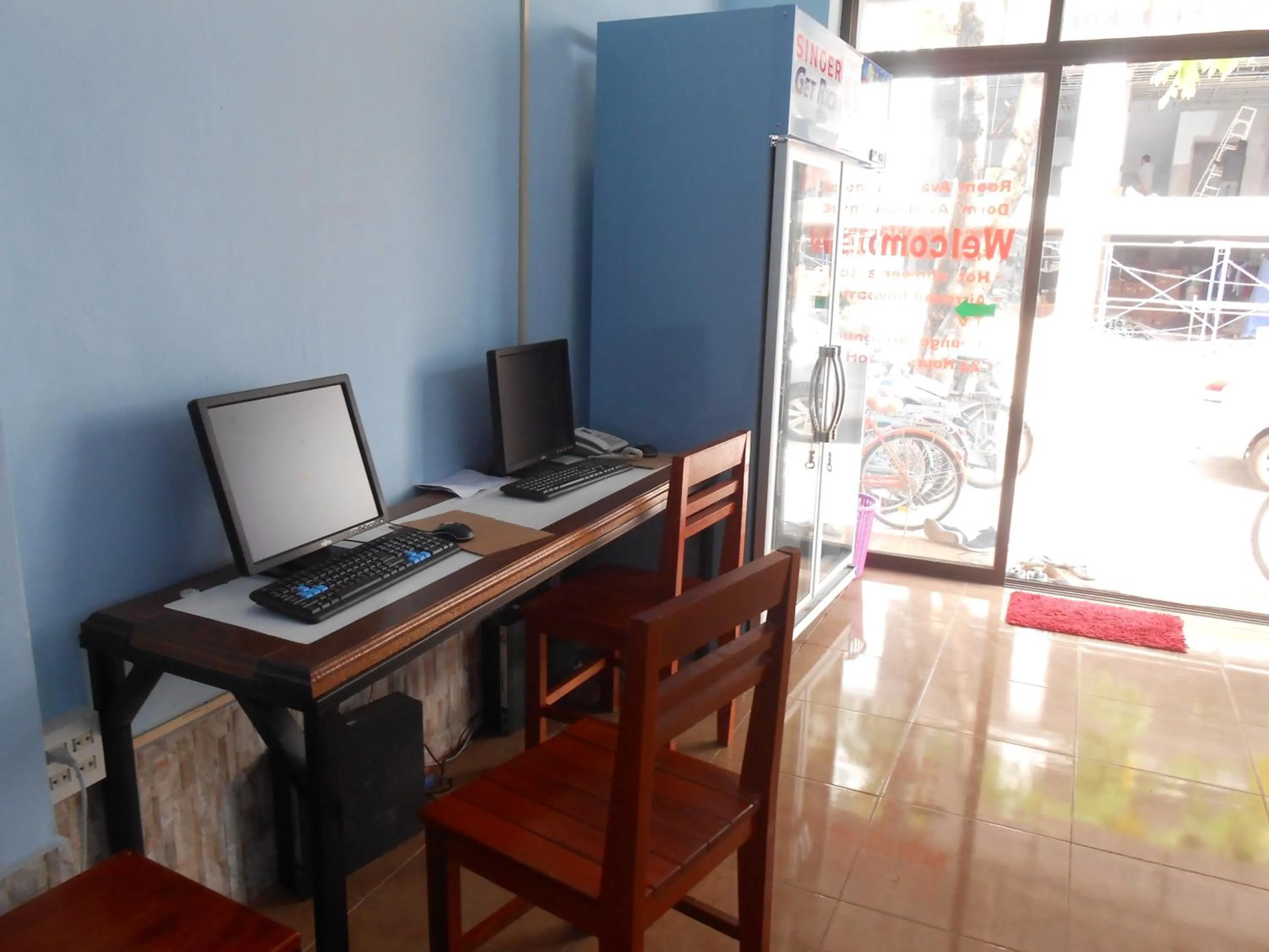 Lobby or reception in Lucky Backpacker Hostel