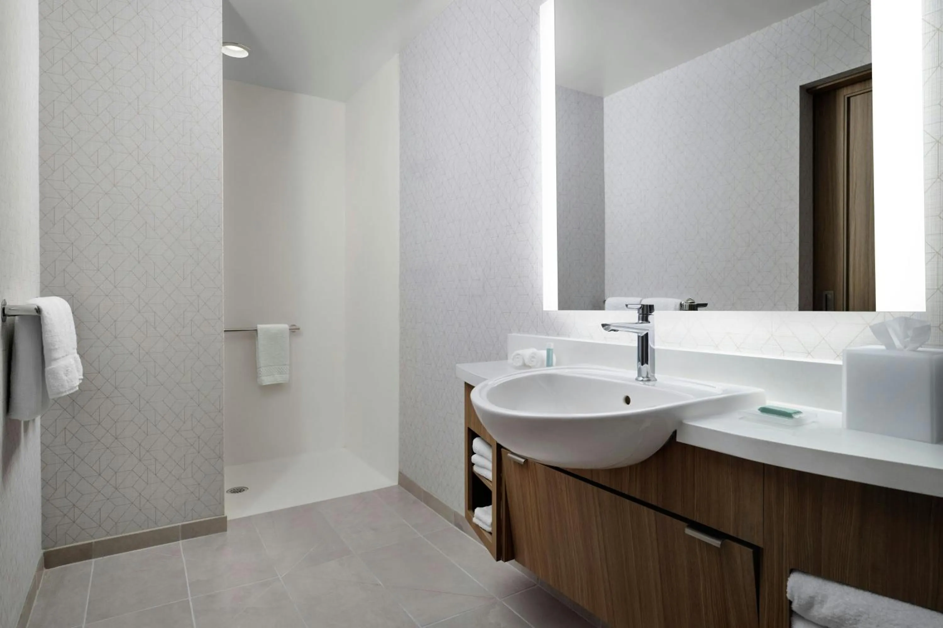 Bathroom in SpringHill Suites by Marriot Troy Dayton