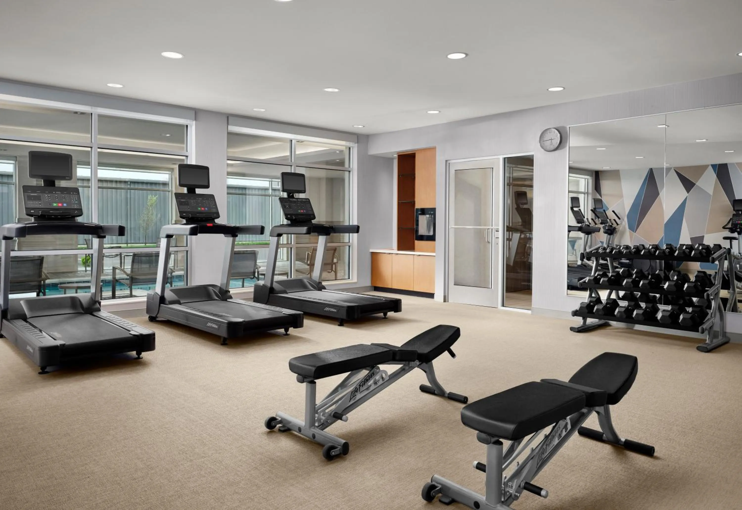 Fitness centre/facilities in SpringHill Suites by Marriot Troy Dayton