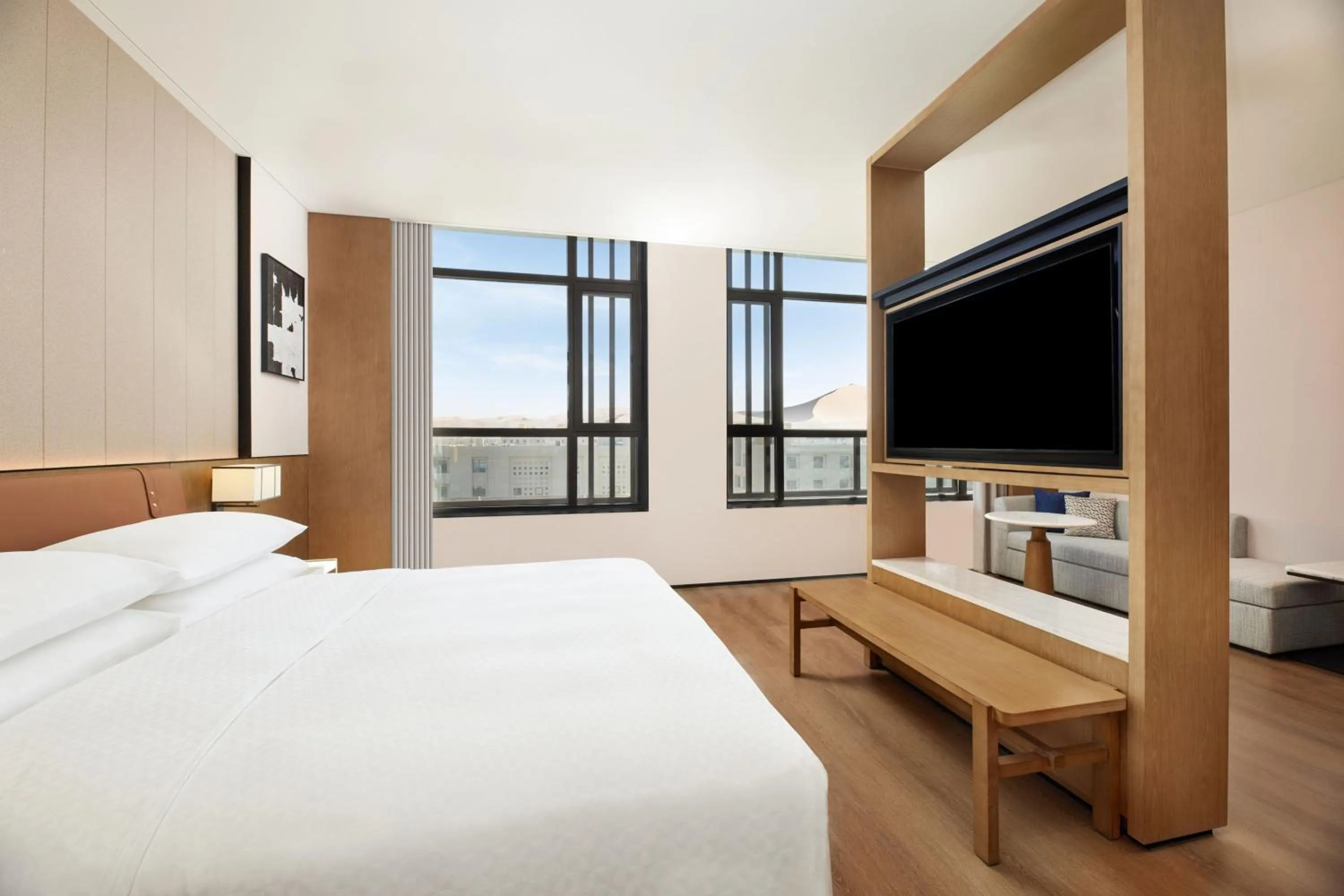 Photo of the whole room, Bed in Four Points by Sheraton Dunhuang