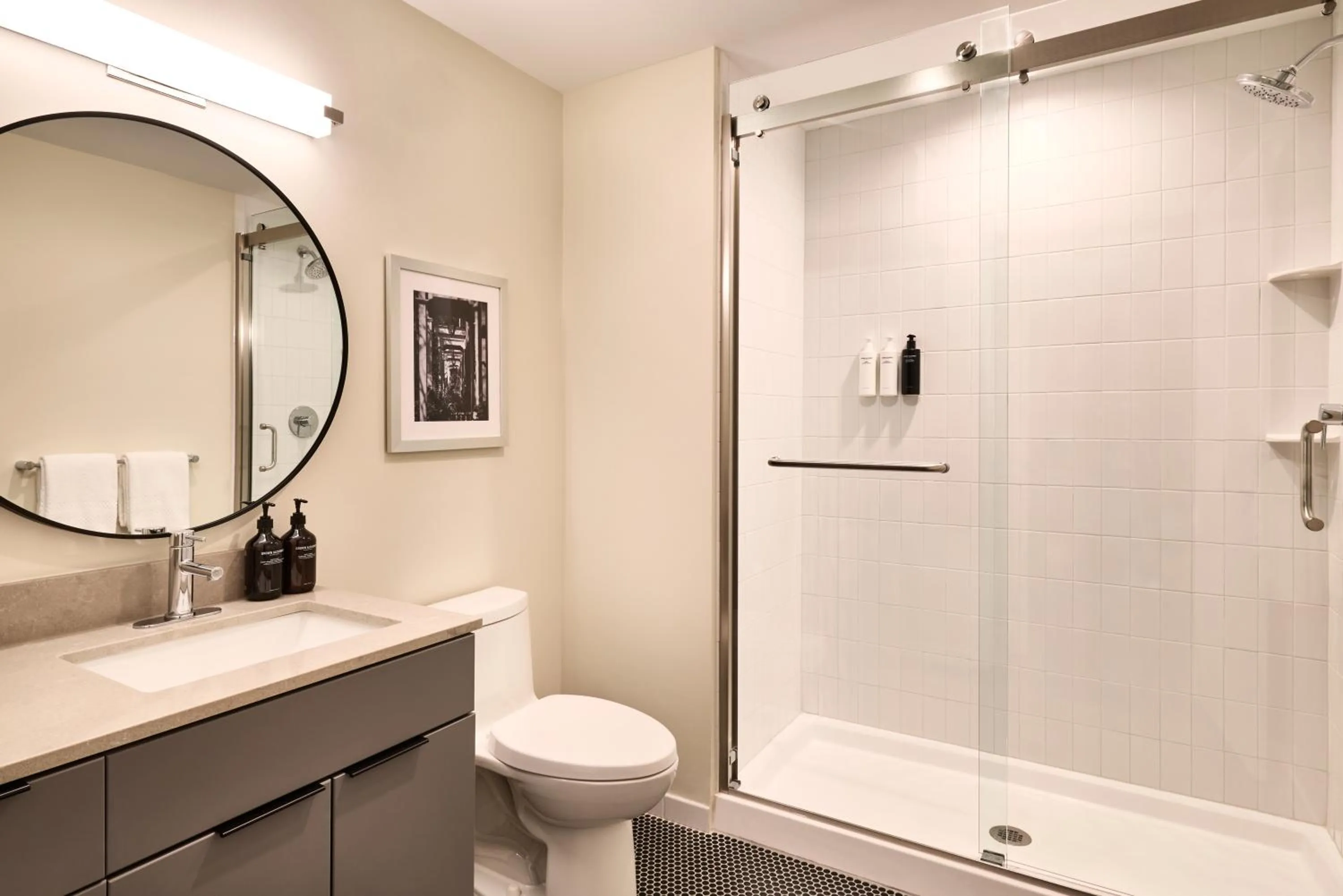 Shower in The Ann Savannah, Apartments by Marriott Bonvoy