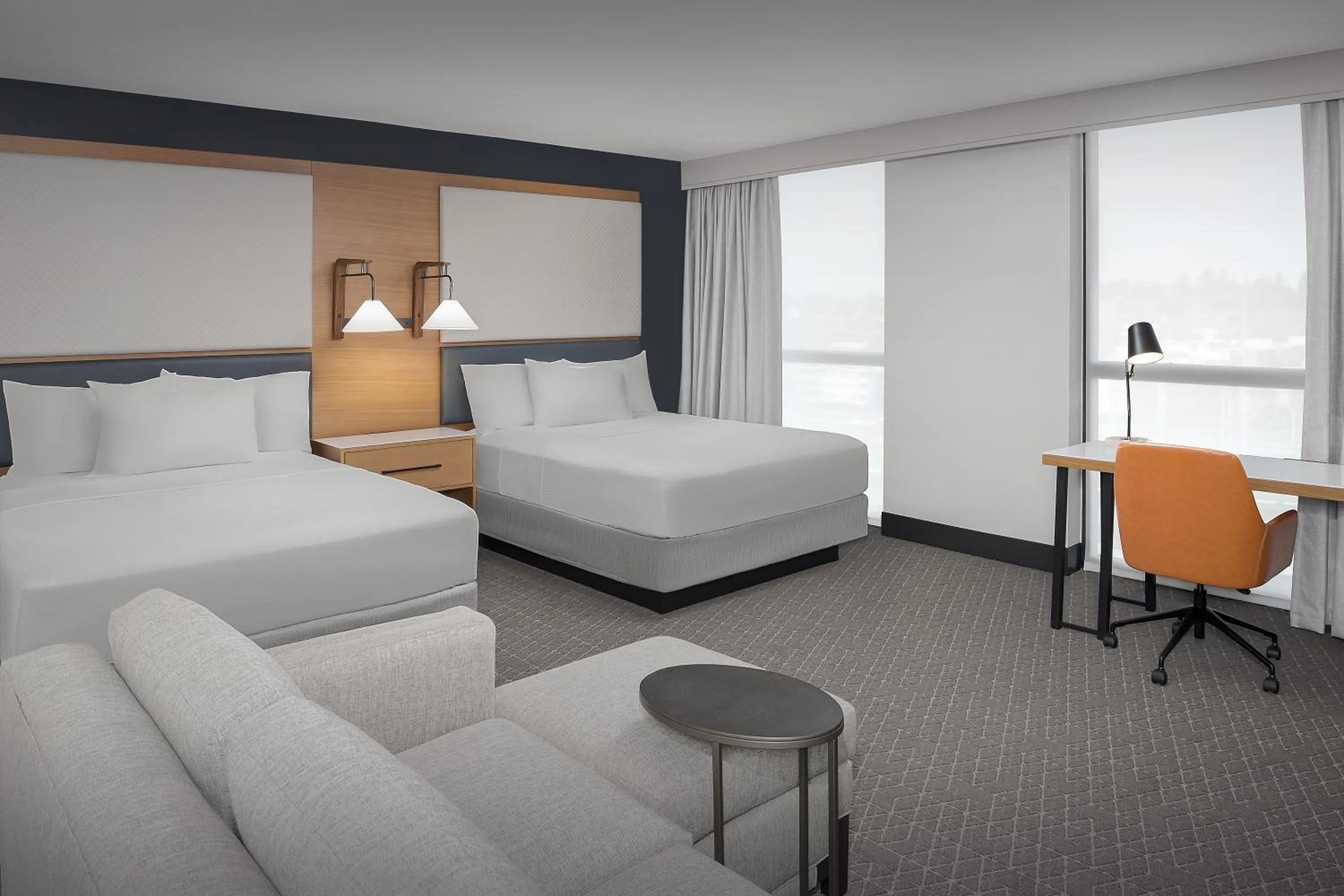 Bedroom, Bed in Residence Inn by Marriott Seattle Northgate Station