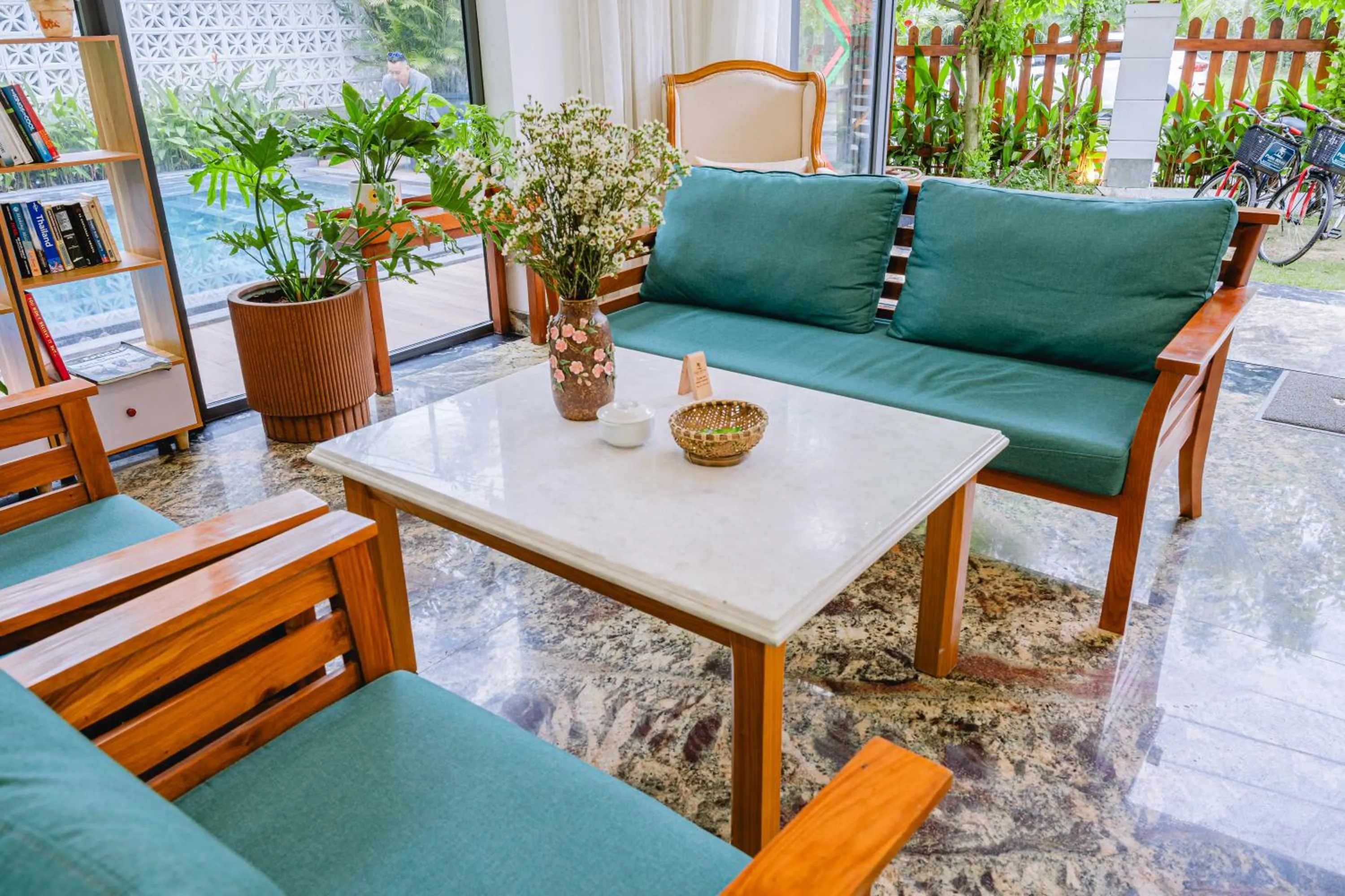 Living room in Palm Riverside Boutique