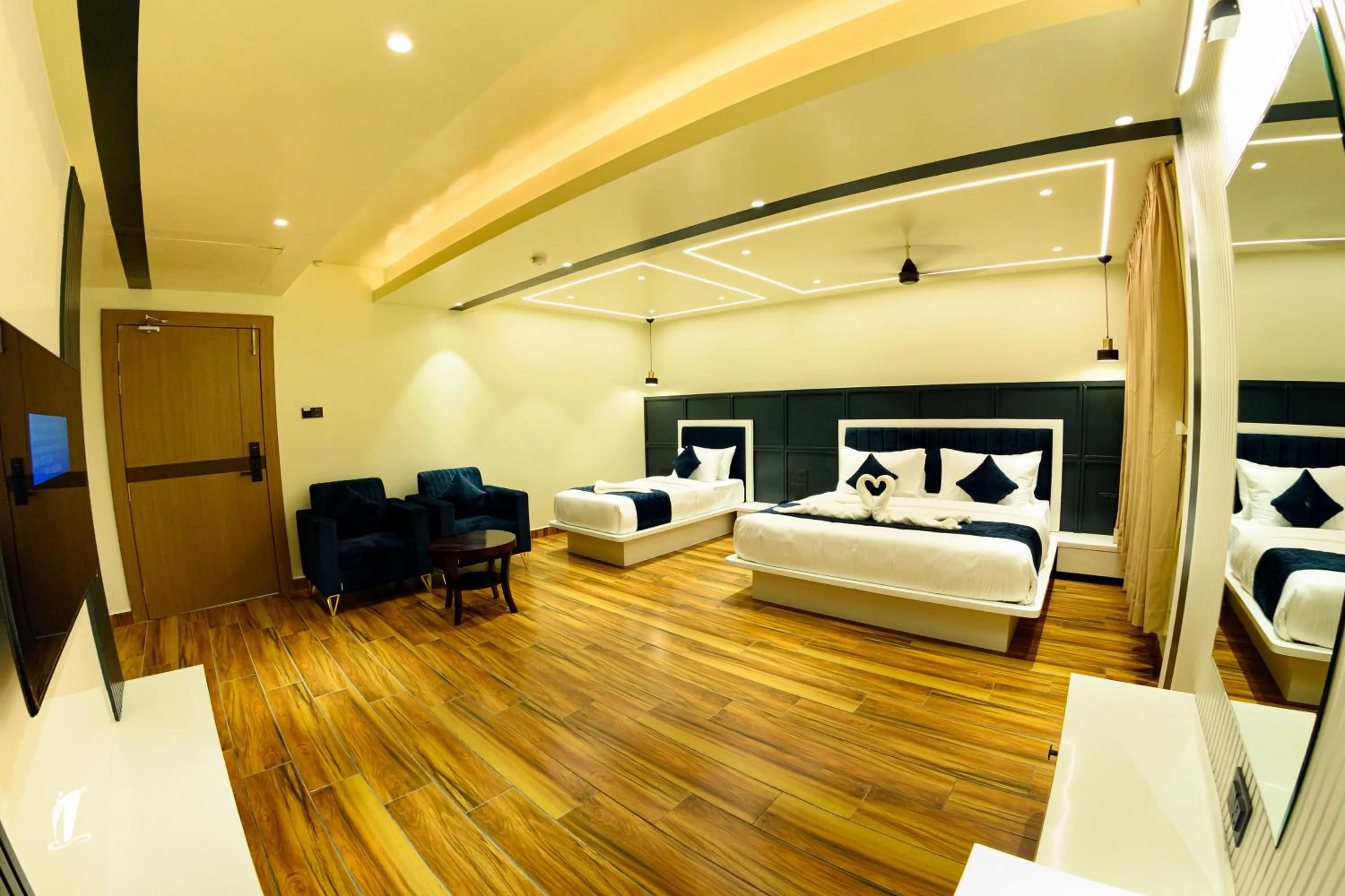 Bedroom, Bed in Srigandha Residency