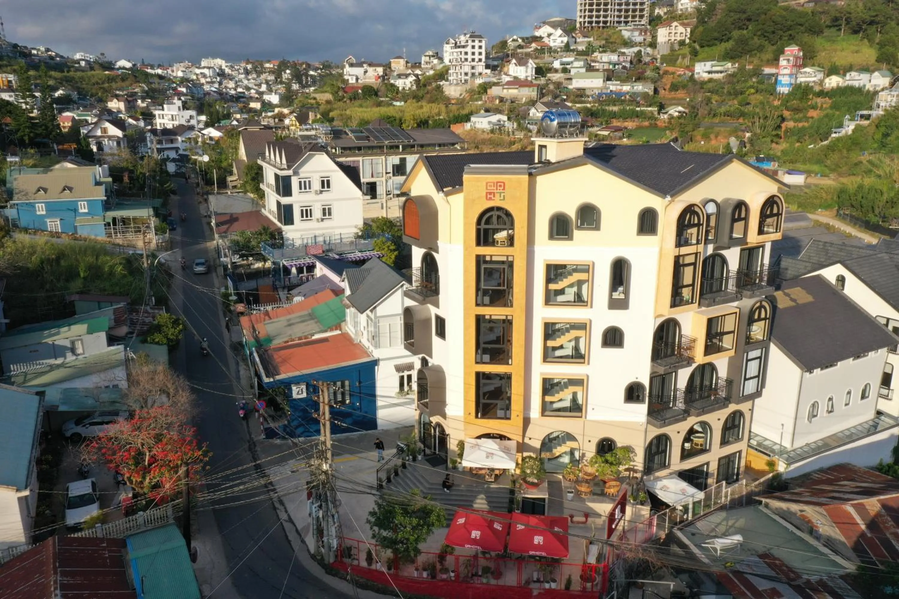 Bird's eye view in QR Hotel Dalat