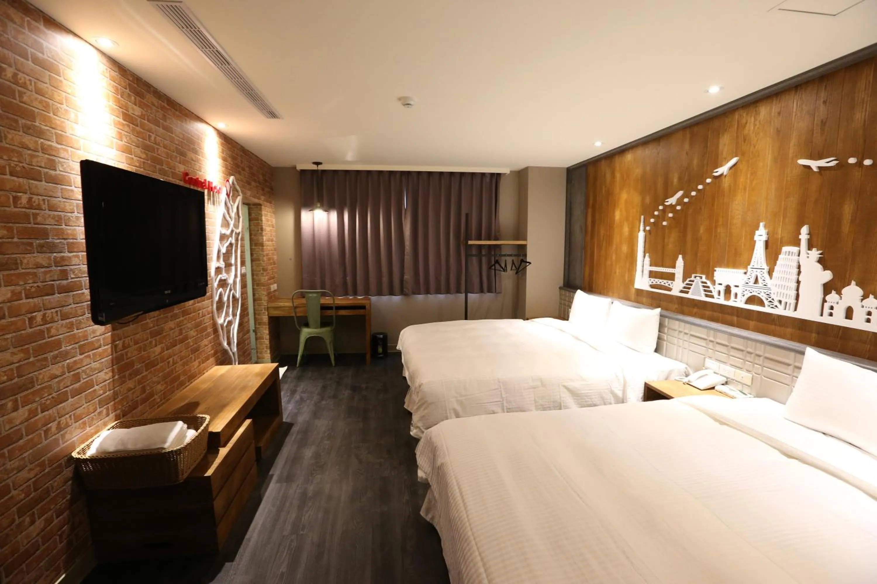 Photo of the whole room, Bed in Central Hotel