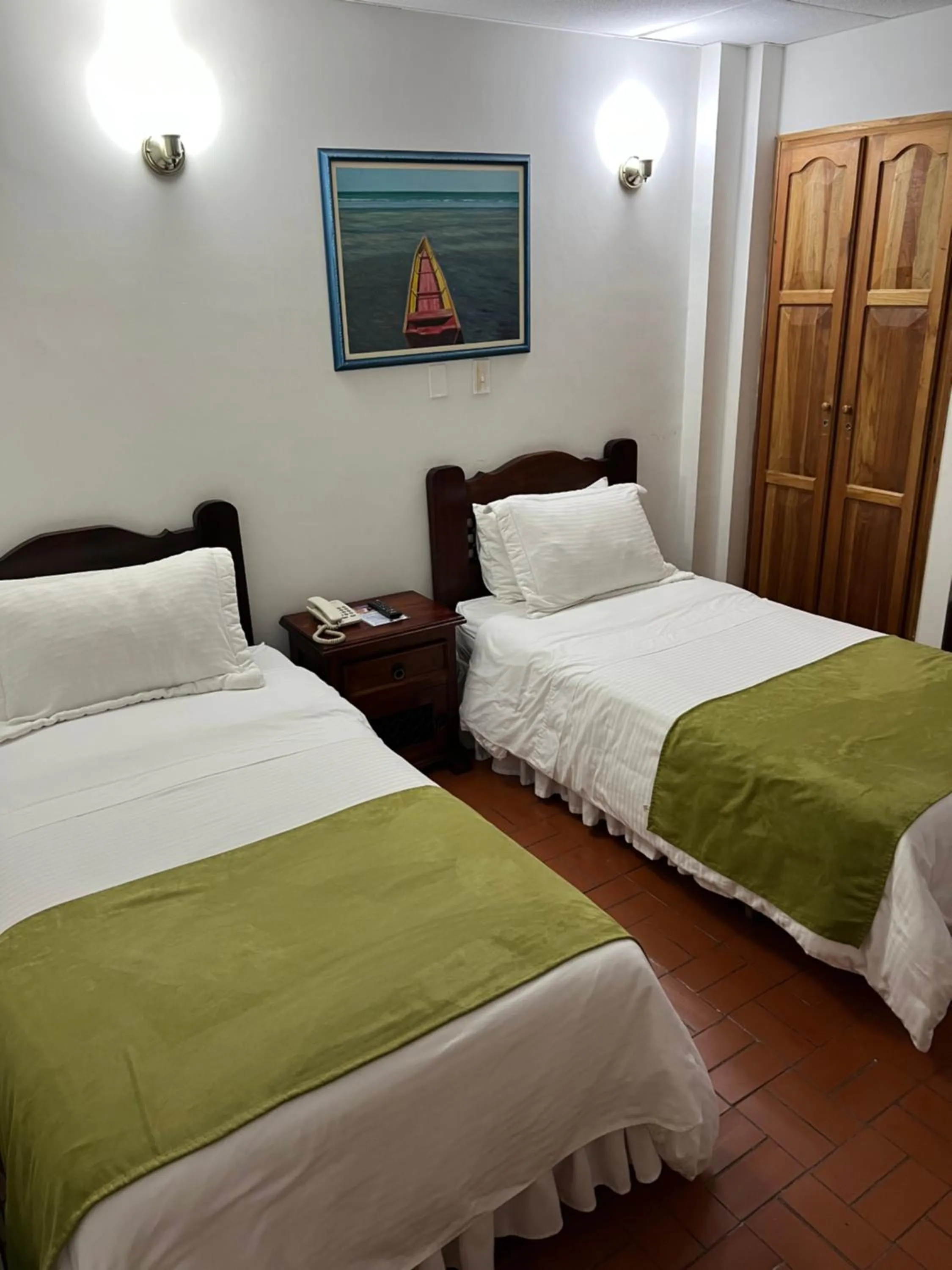 Bed in Ecohotel La Casona Pereira