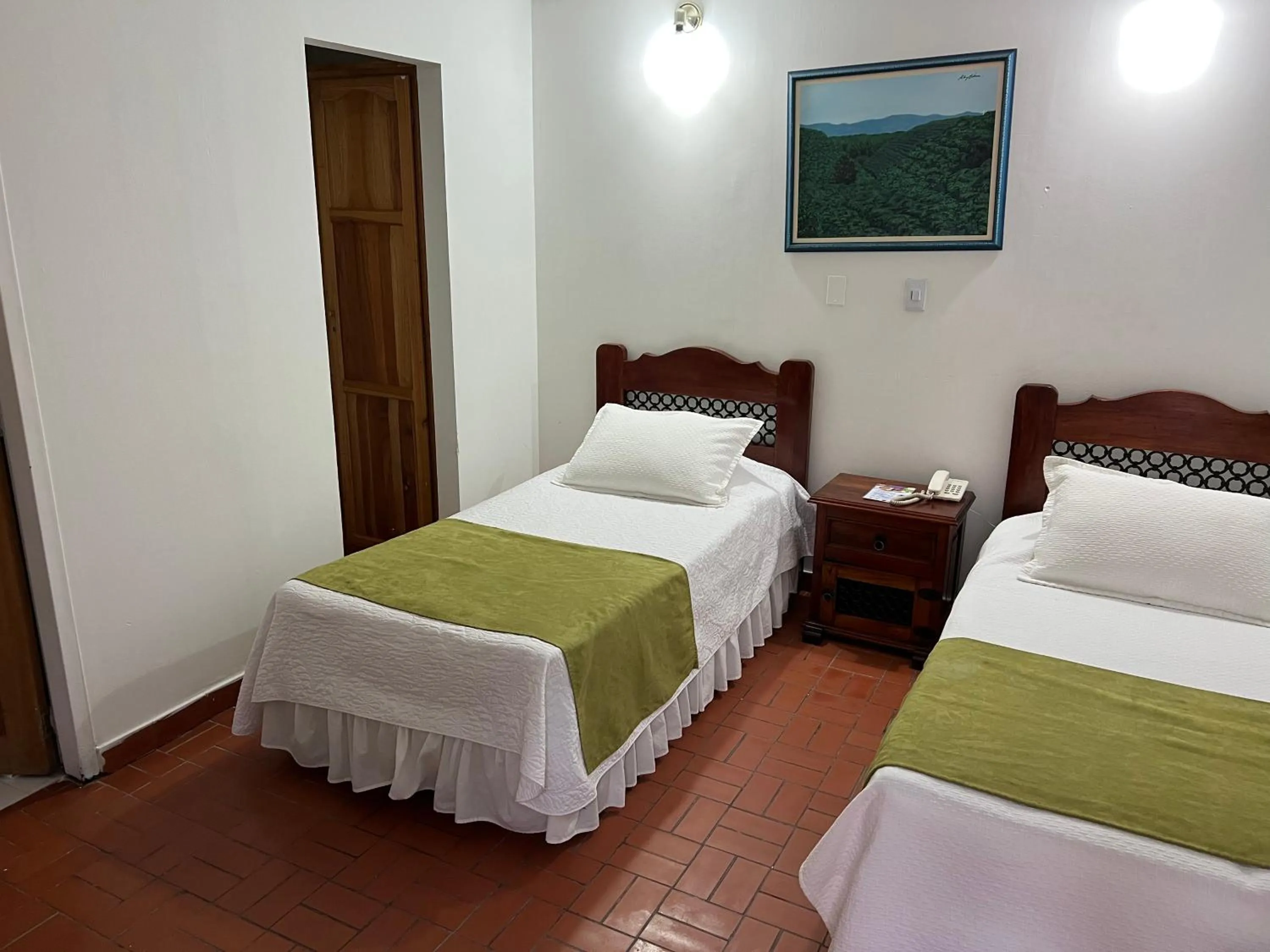 Bed in Ecohotel La Casona Pereira