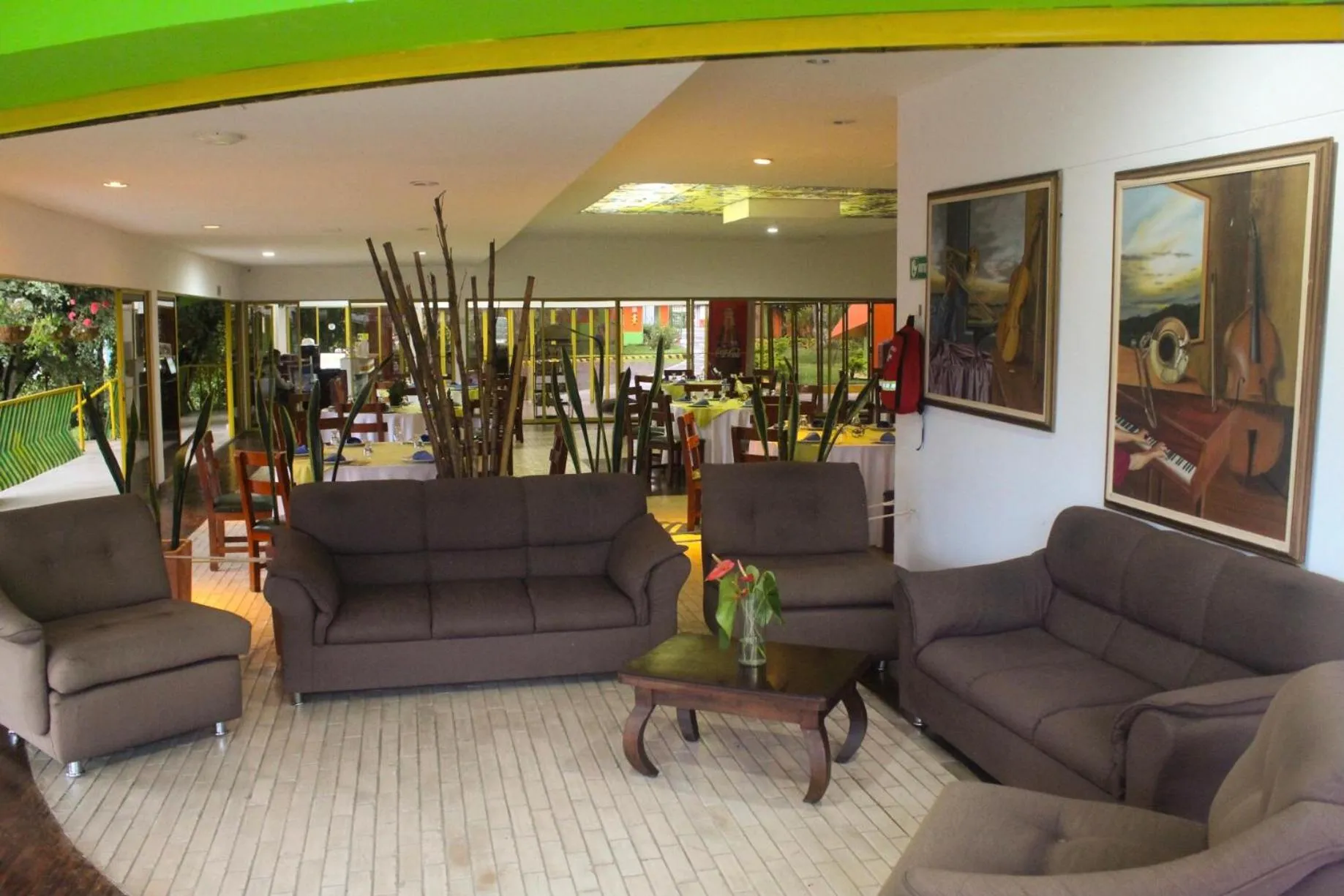 Living room in Ecohotel La Casona Pereira