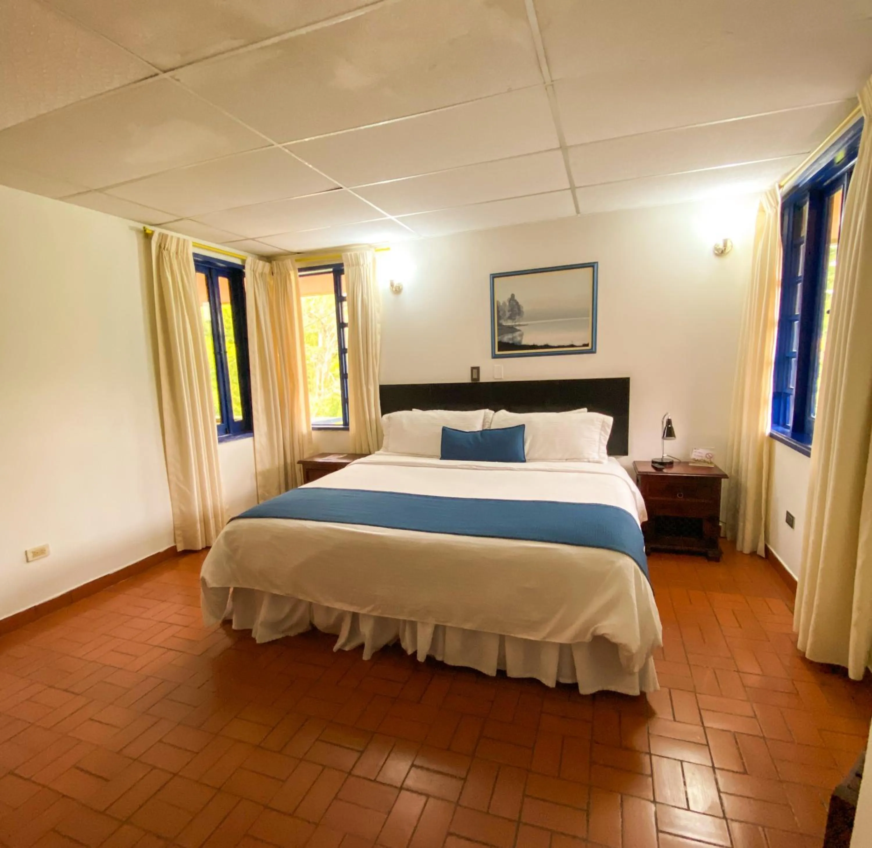 Bed in Ecohotel La Casona Pereira