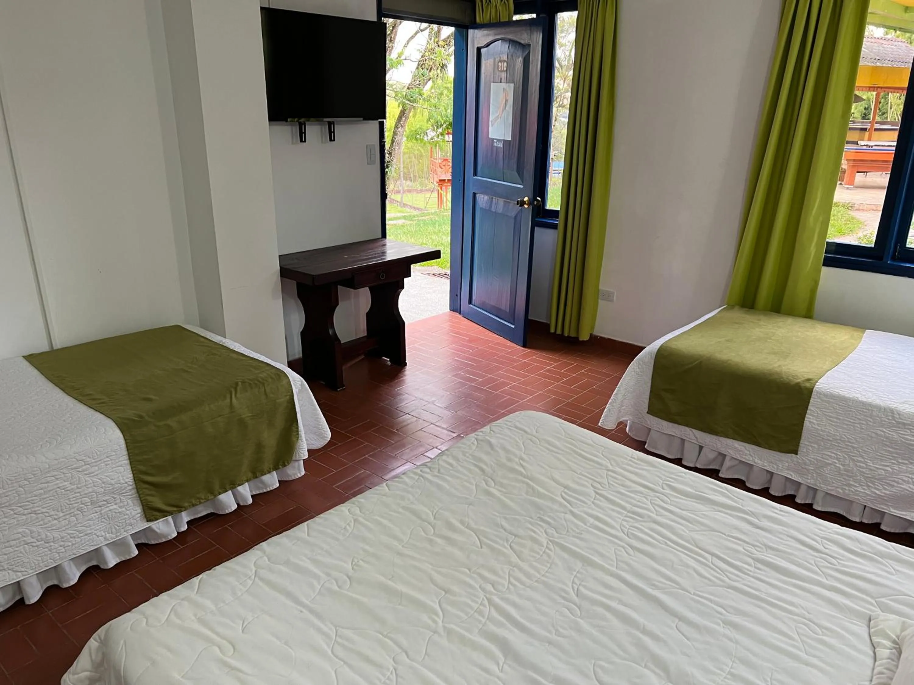 Bed in Ecohotel La Casona Pereira