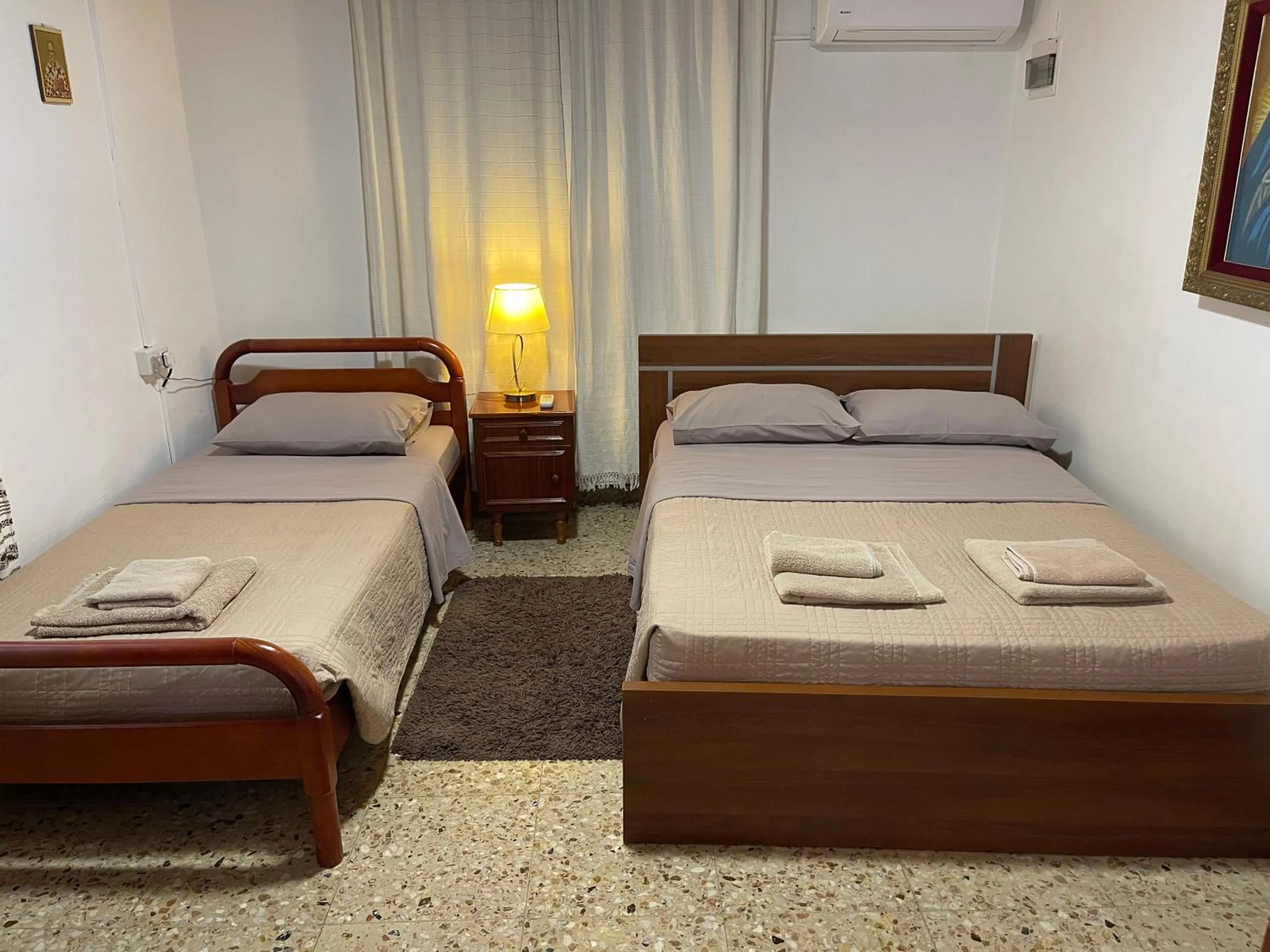 Bedroom, Bed in Omodos Village Houses