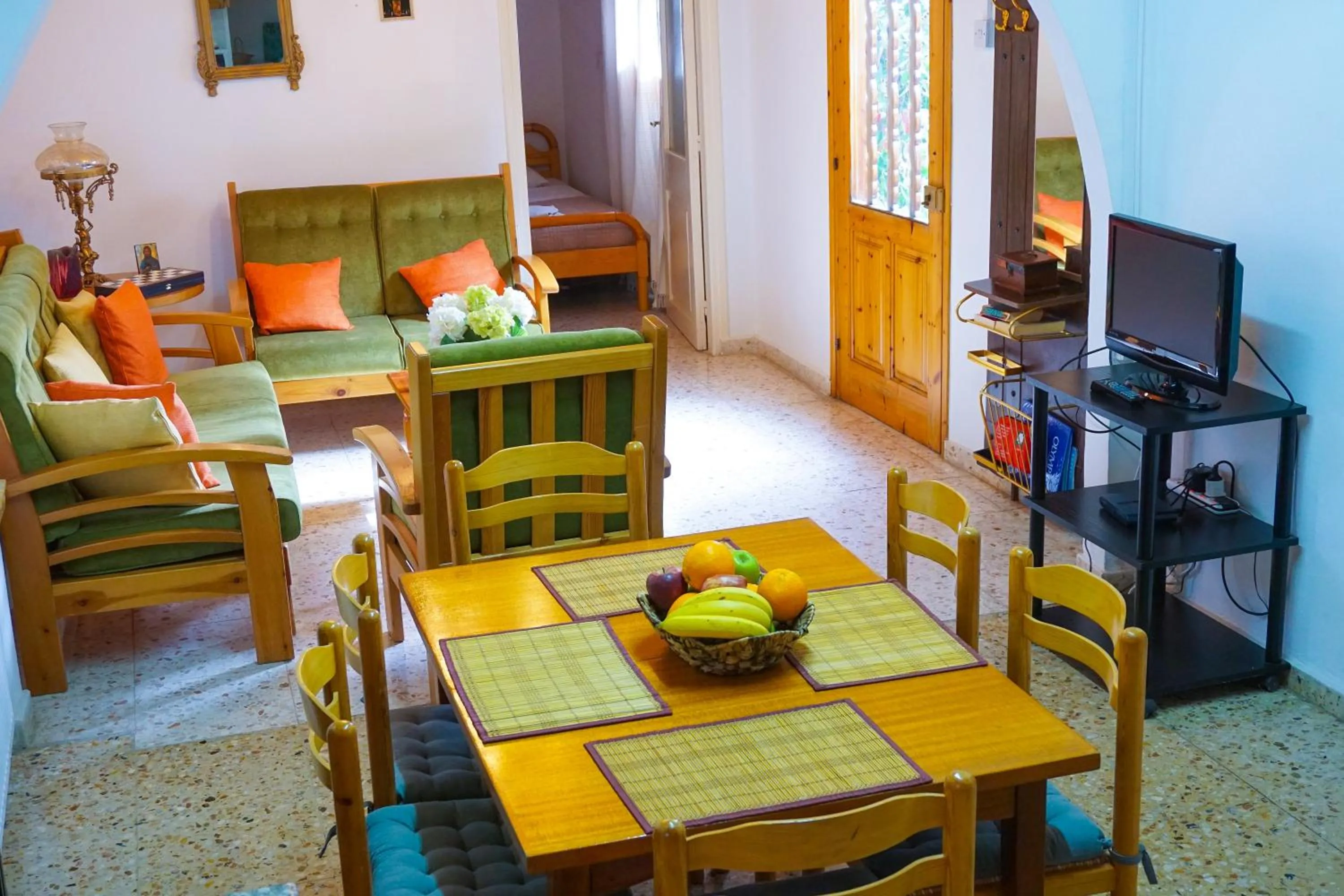 Dining area in Omodos Village Houses