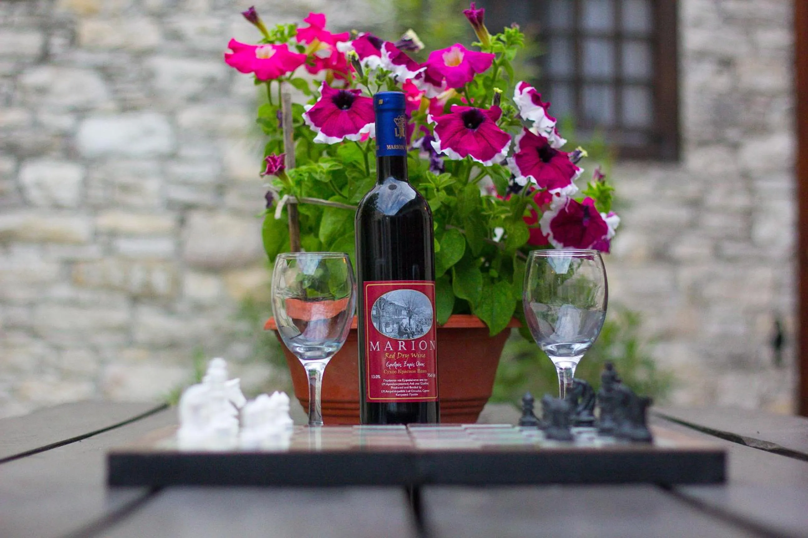 Facade/entrance in Omodos Village Houses