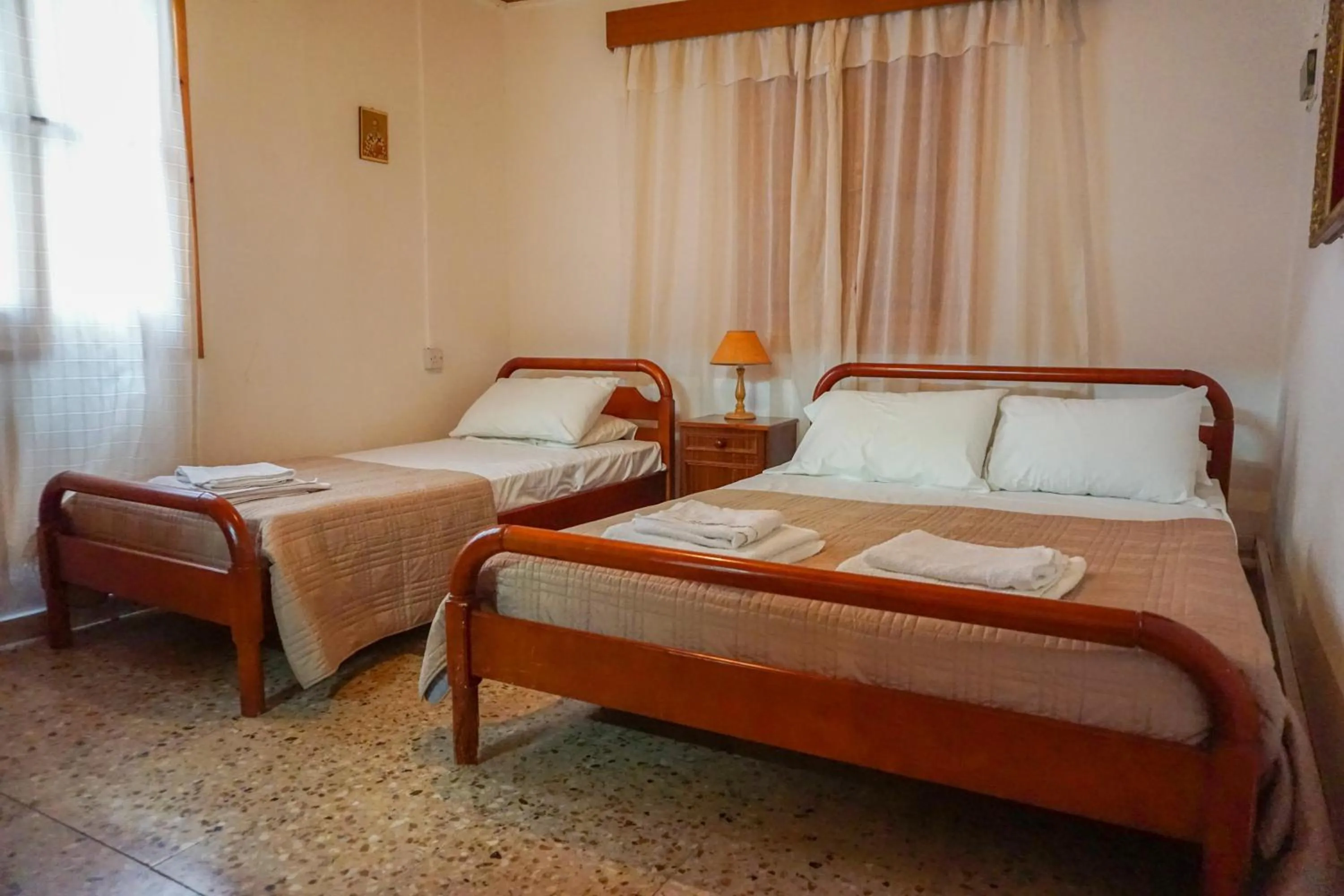 Bedroom, Bed in Omodos Village Houses