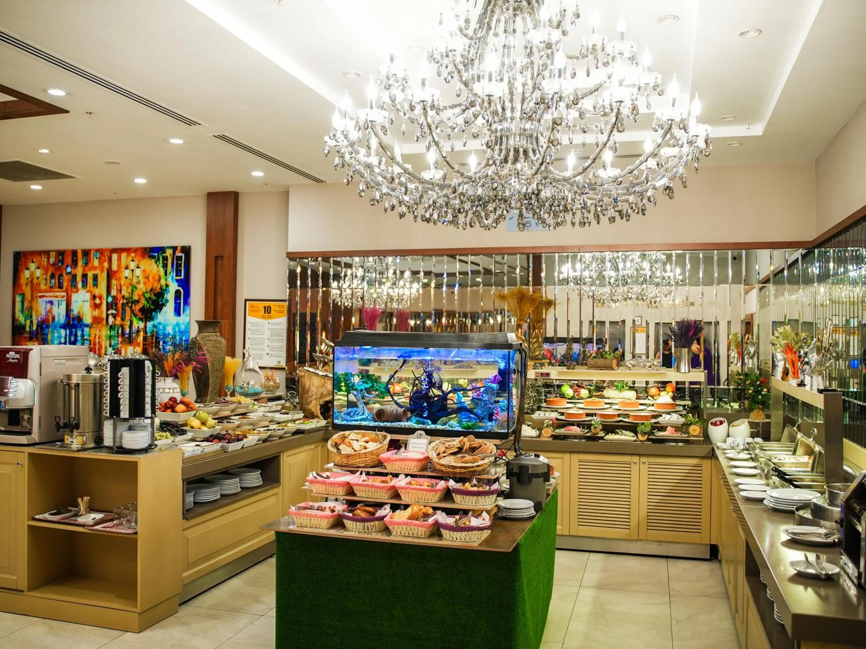 Buffet breakfast in Icon Hotel Taksim