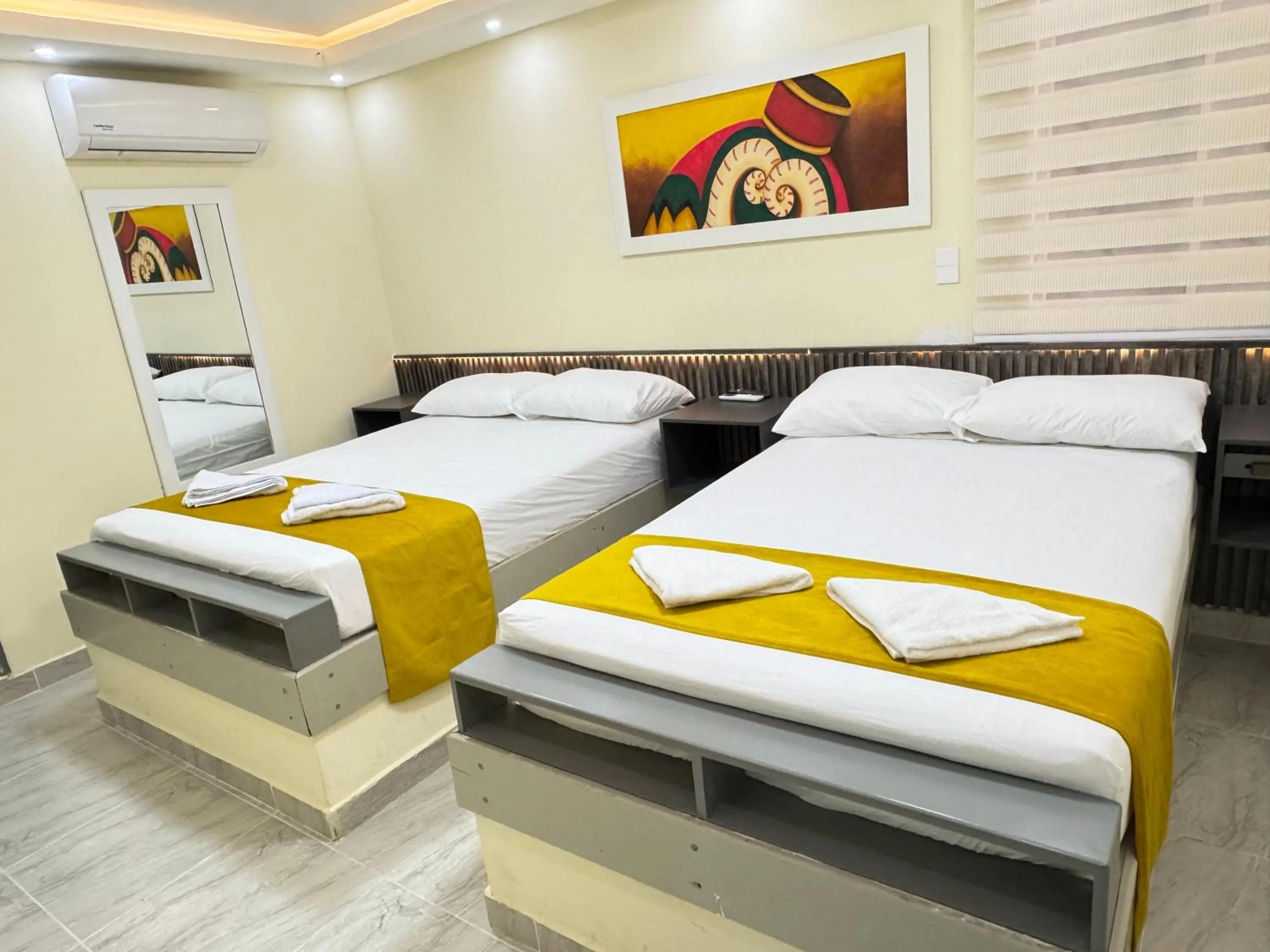 Bed in Hotel Magistral Suiter