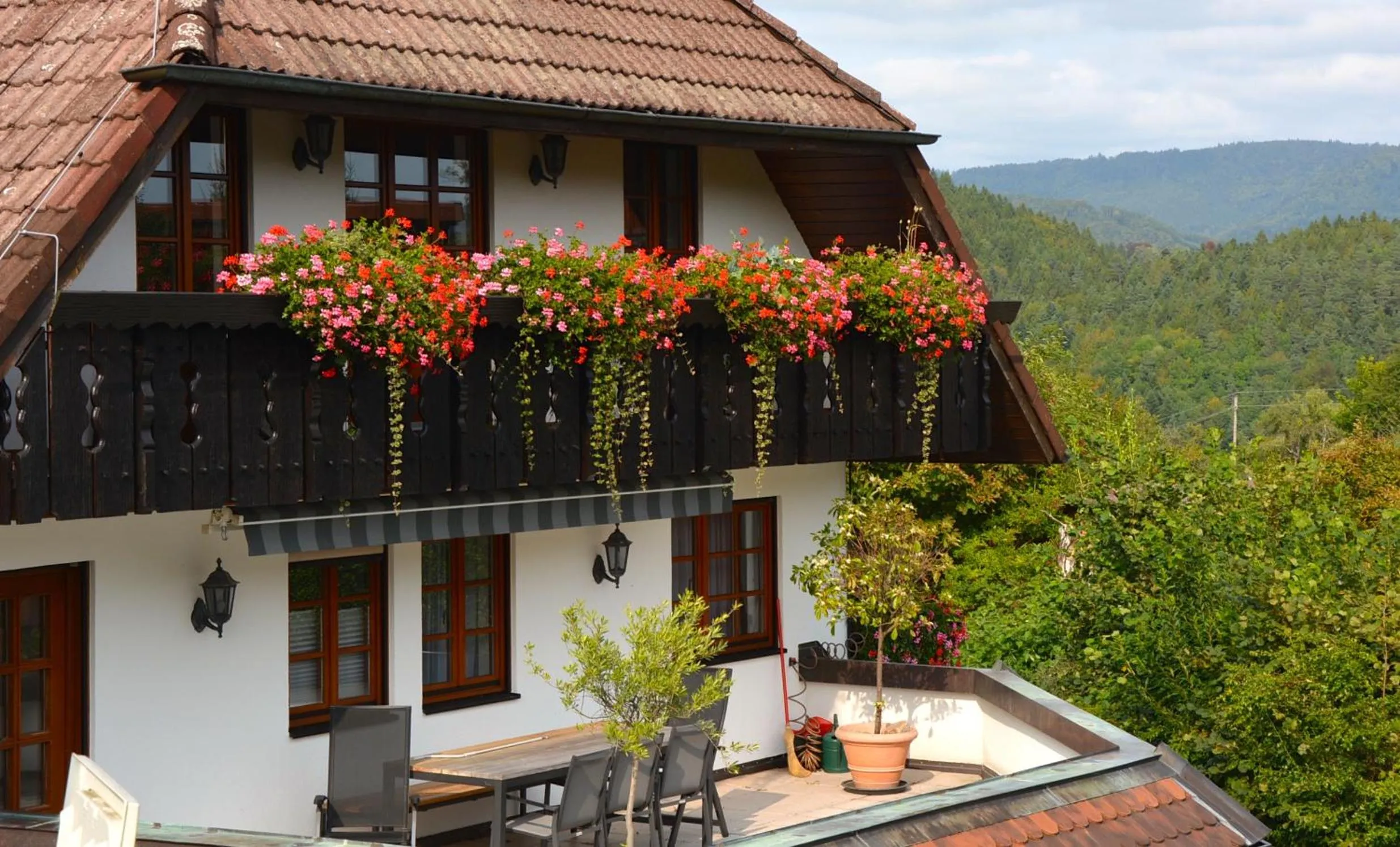 Balcony/Terrace in Genusshotel Hirschen - Erholung im Grünen (Südschwarzwald)