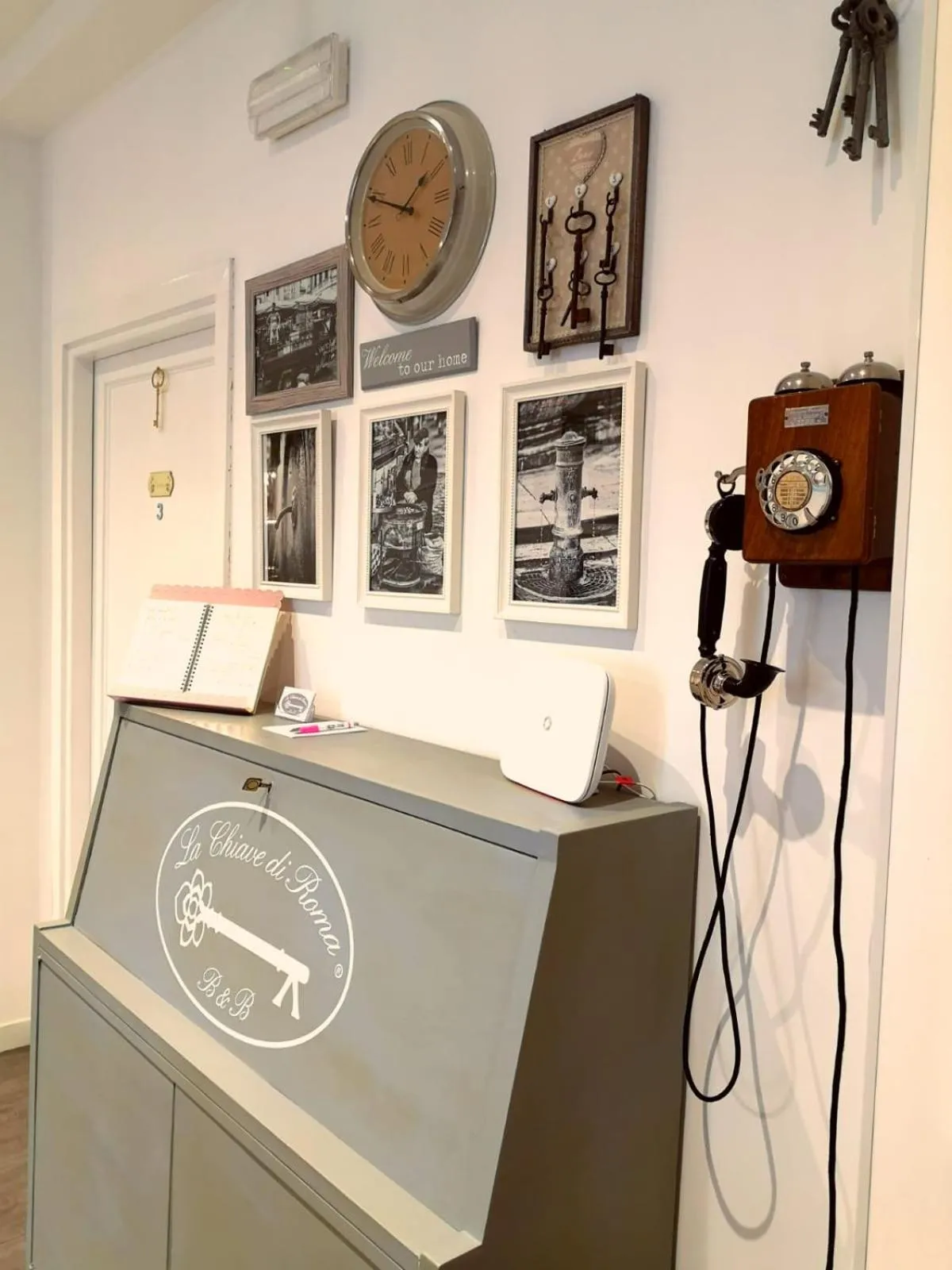 Lobby or reception in La Chiave di Roma