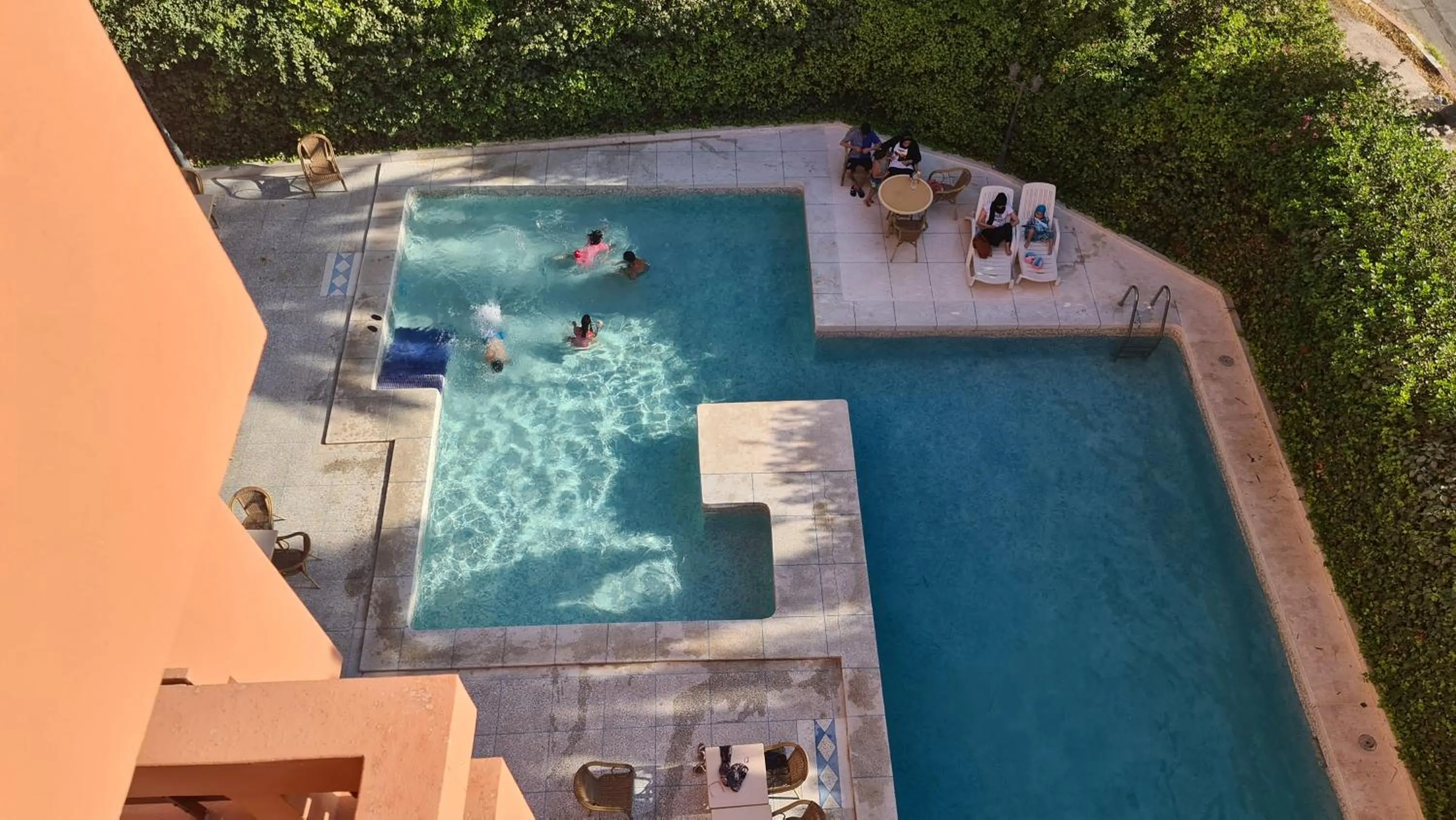 Pool view in Hotel Le Grand Imilchil