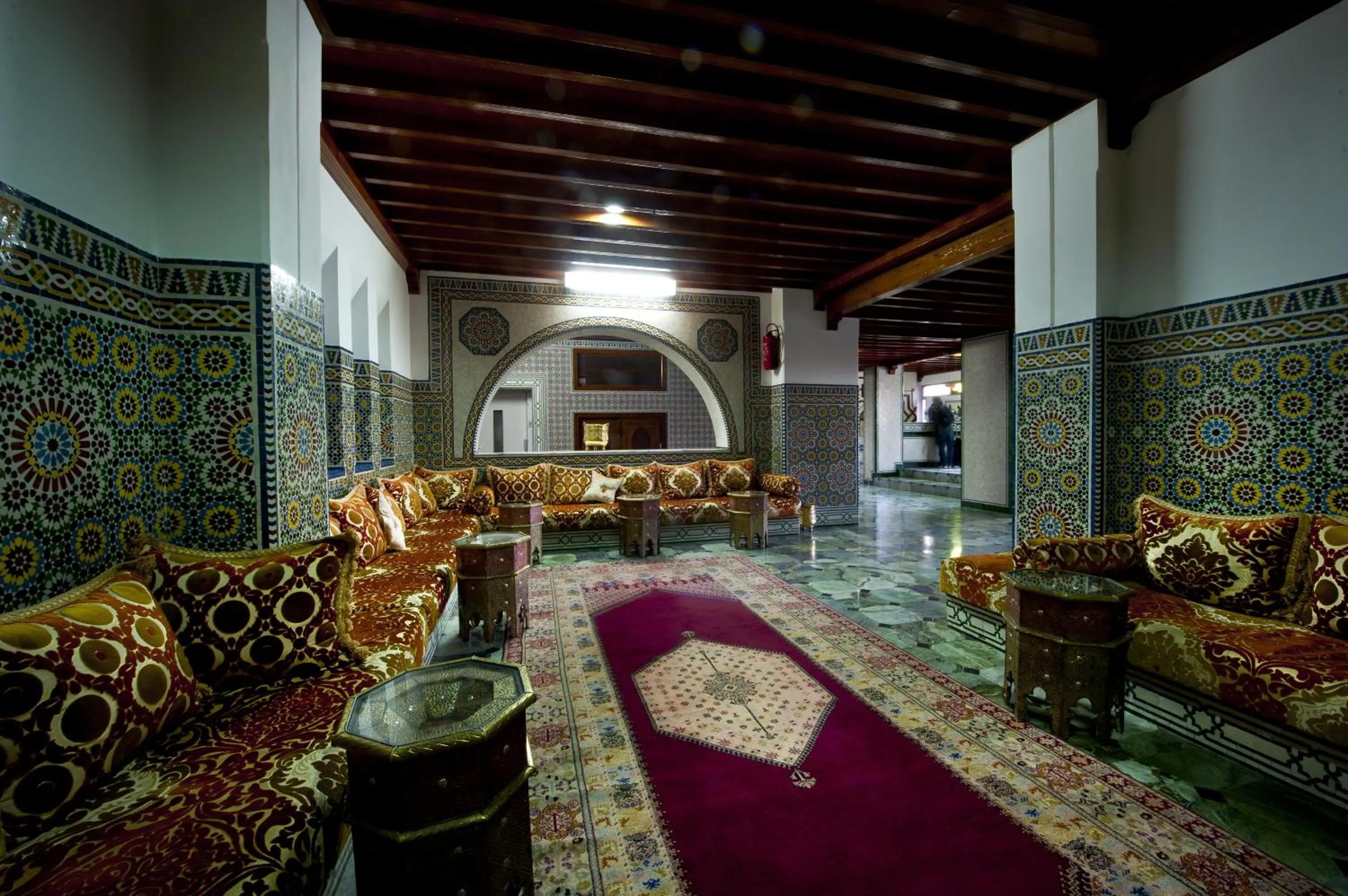 Communal lounge/ TV room in Hotel Le Grand Imilchil