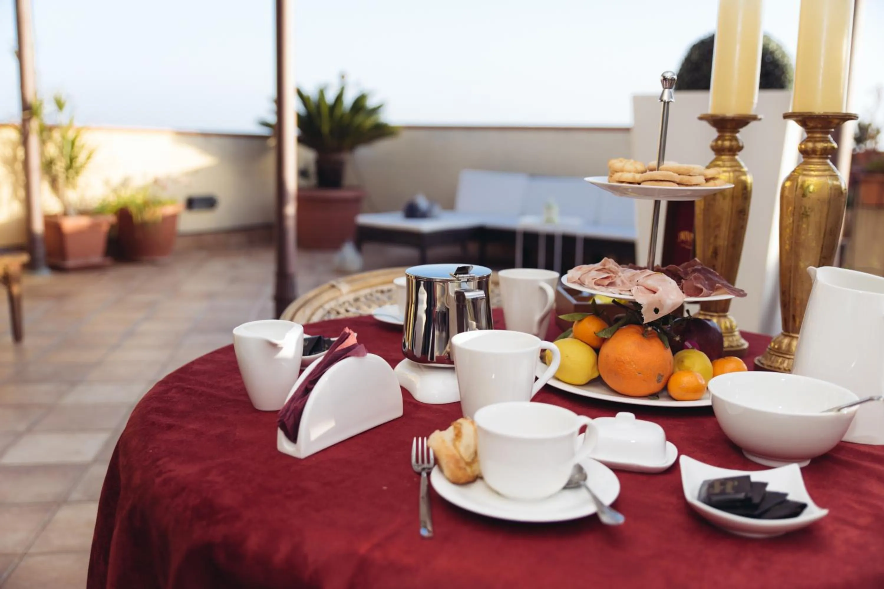 Patio in B&B Triskéles