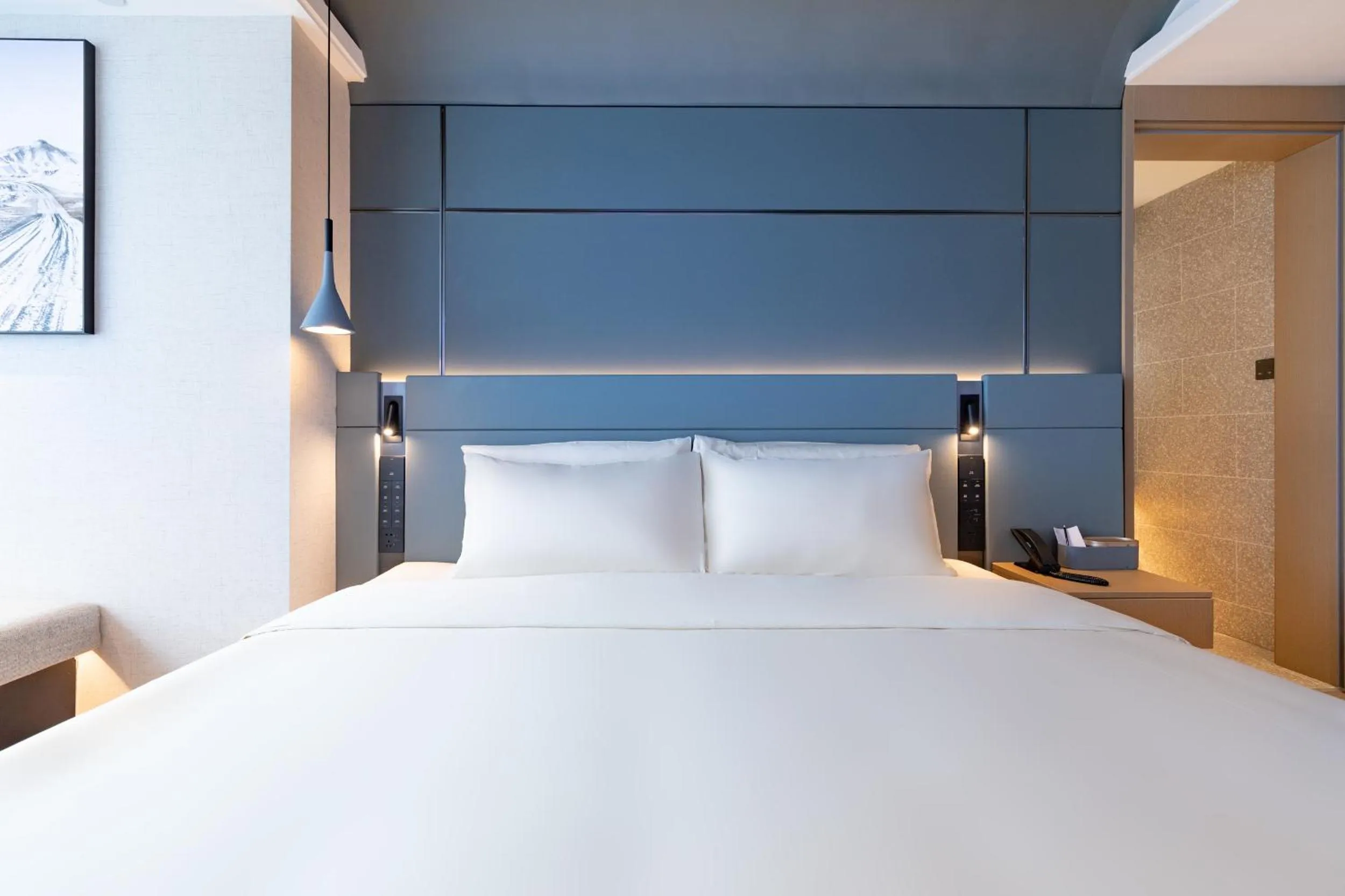 Bed in Atour Hotel Wuhan Wuchang Zhongnan Road