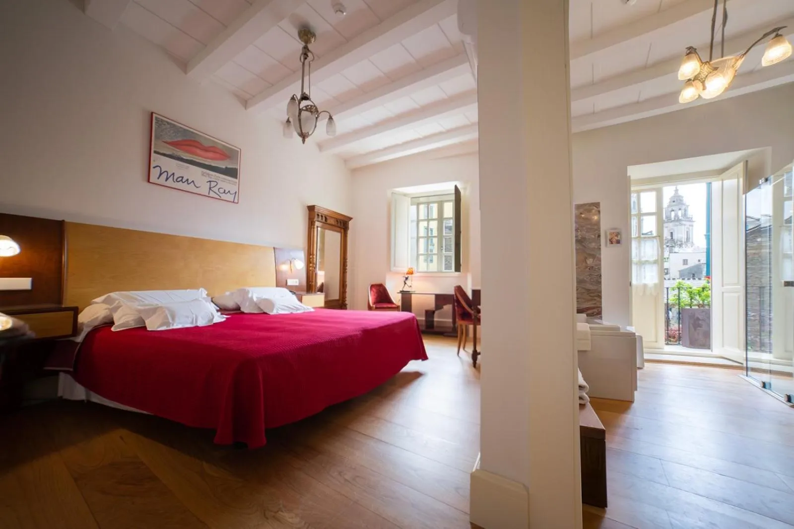 Photo of the whole room, Bed in Hotel Monumento Pazo de Orbán