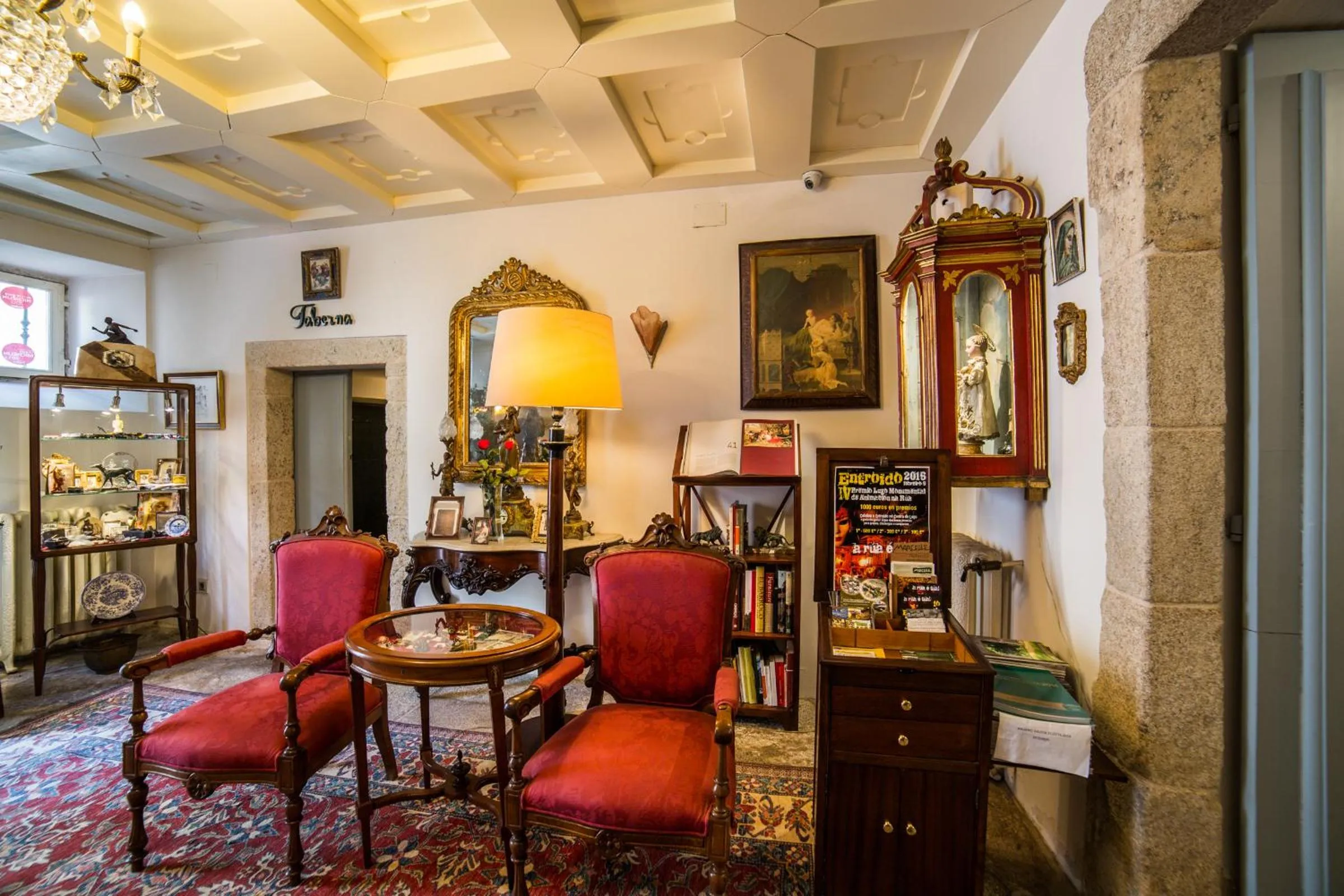 Lobby or reception in Hotel Monumento Pazo de Orbán