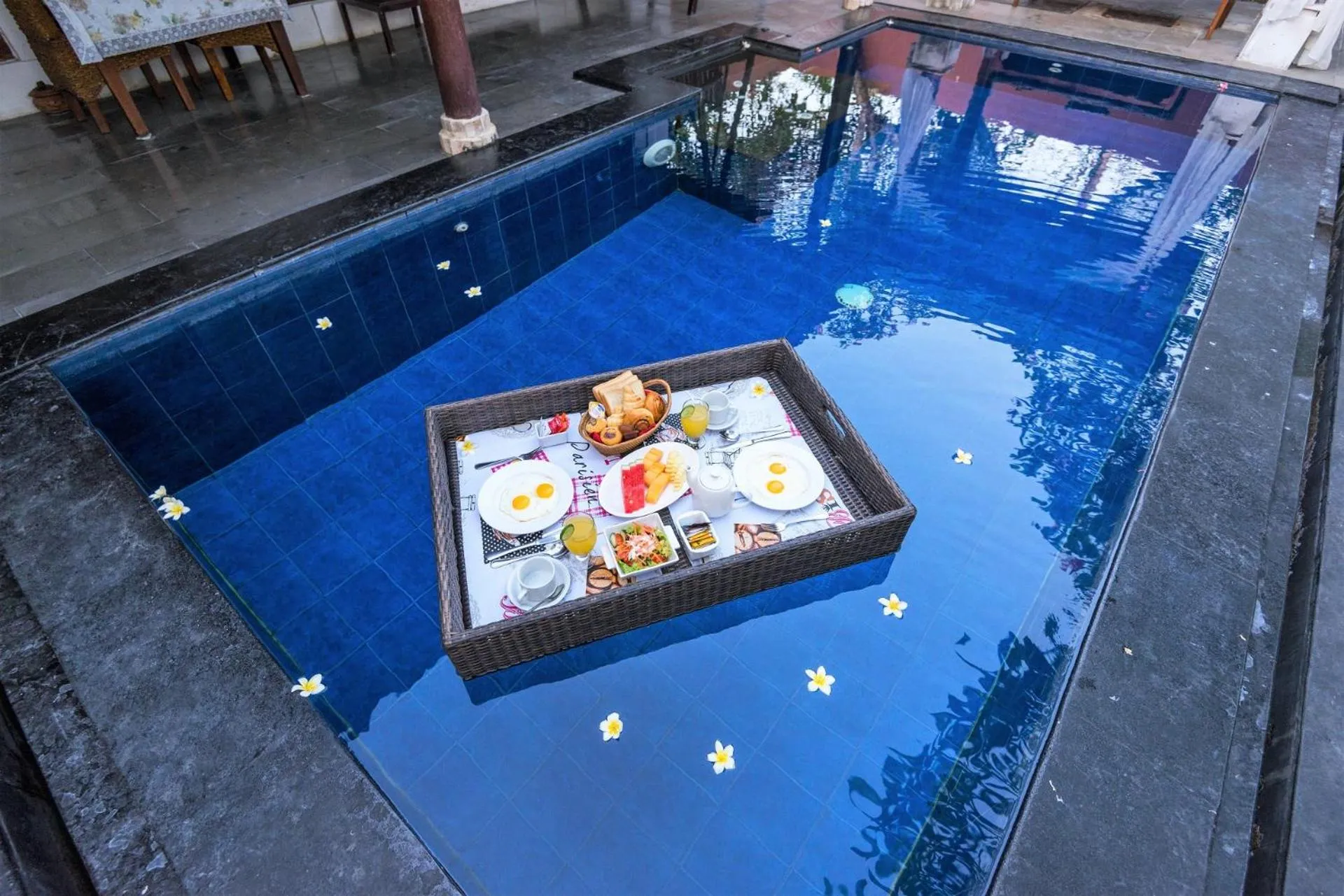 Food in Private Pool Villas Kuta Bali