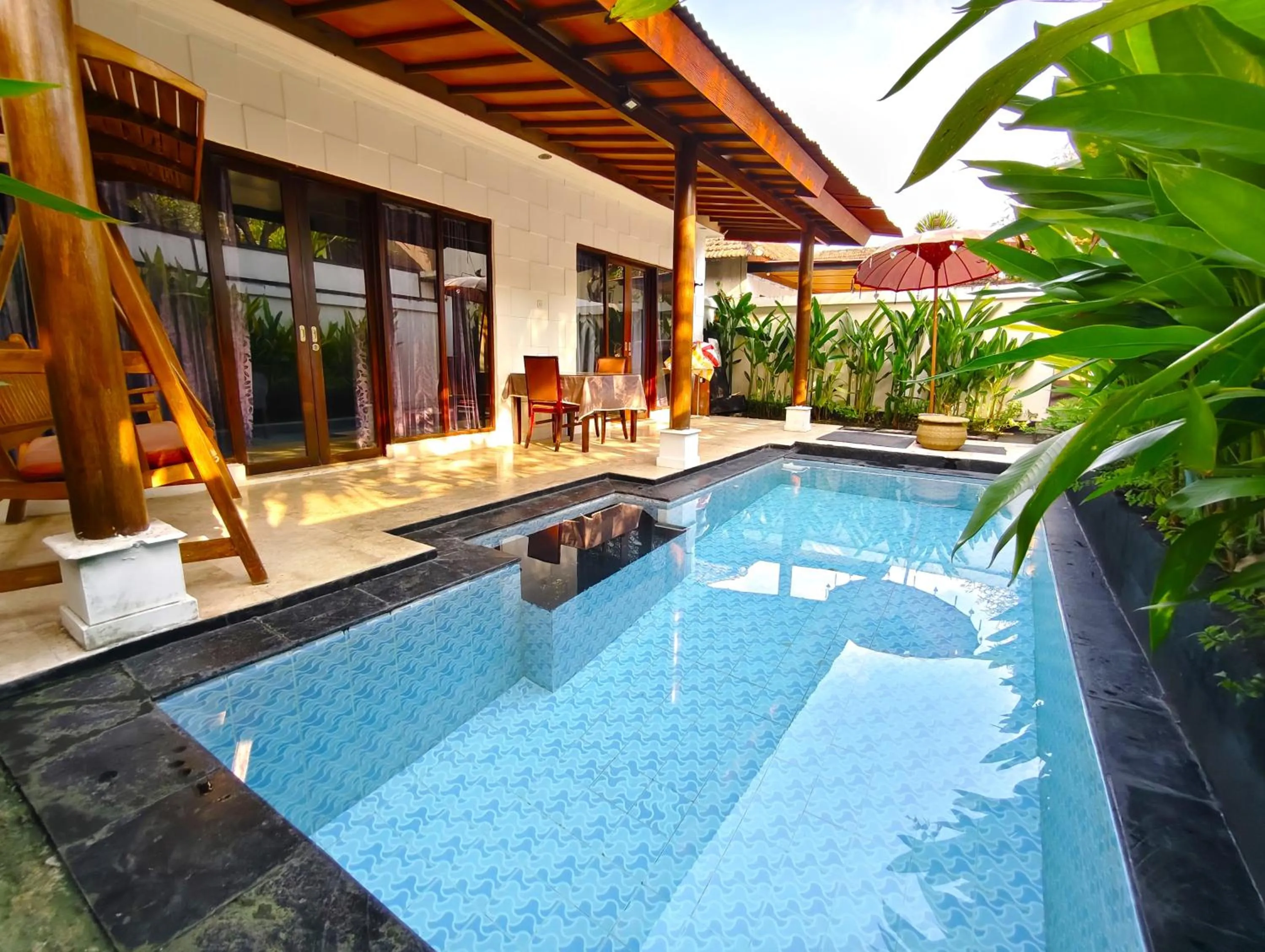 Pool view in Private Pool Villas Kuta Bali