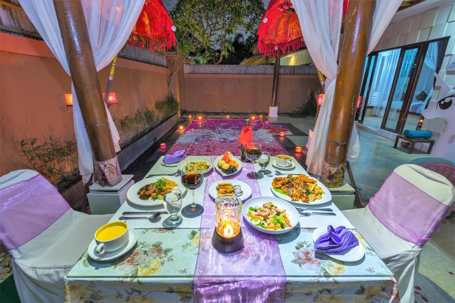 Food and drinks in Private Pool Villas Kuta Bali