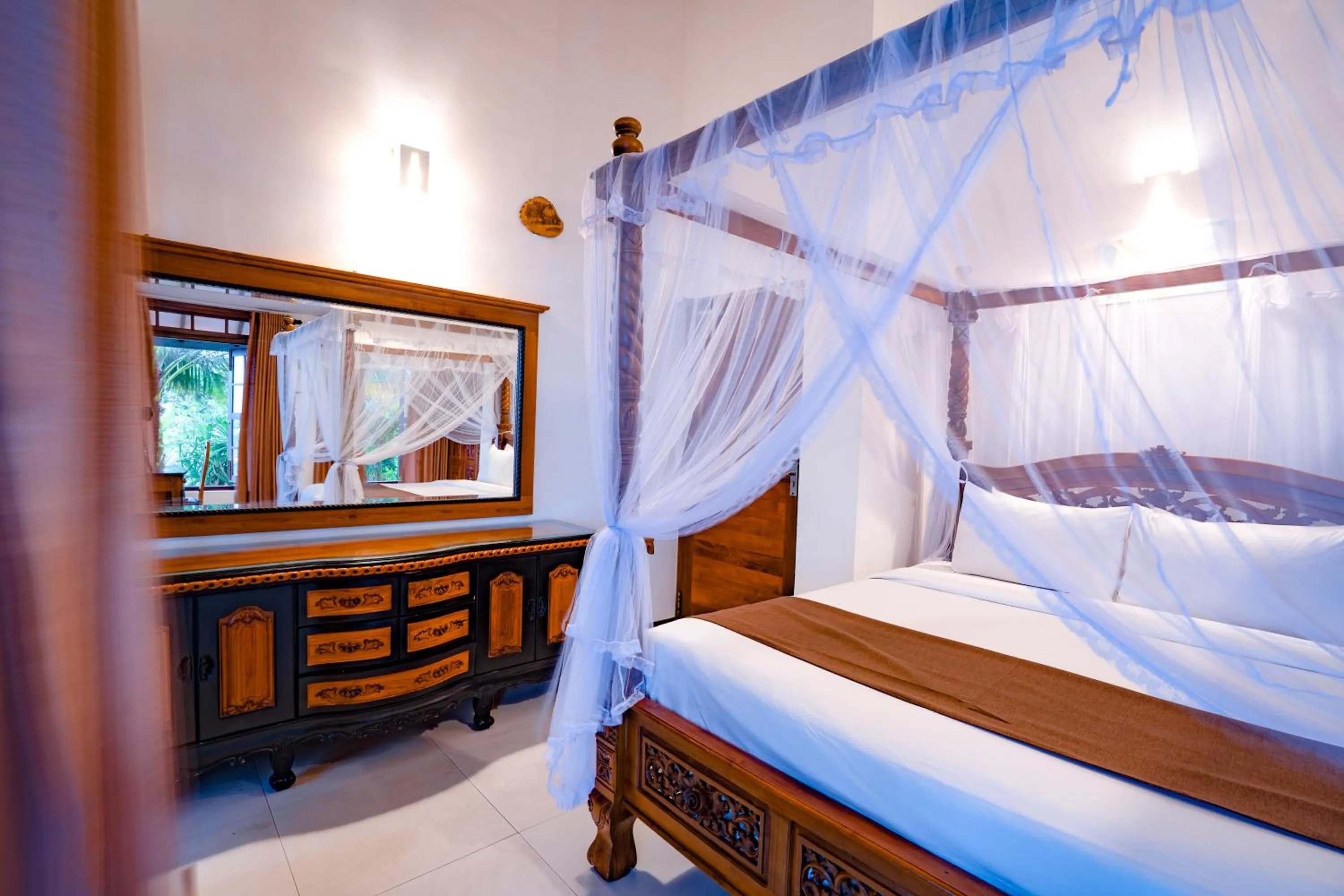 Bedroom, Bed in Amara White Villa