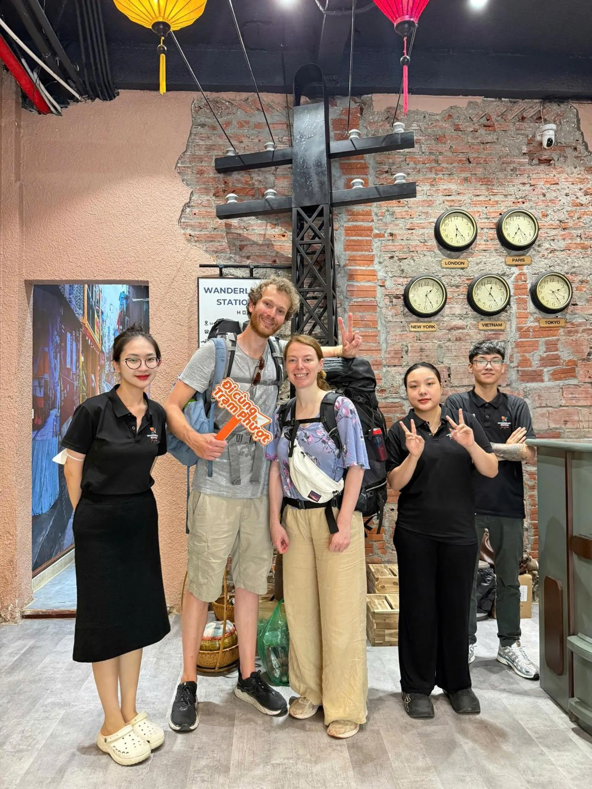 Guests in Wanderlust Station Hostel