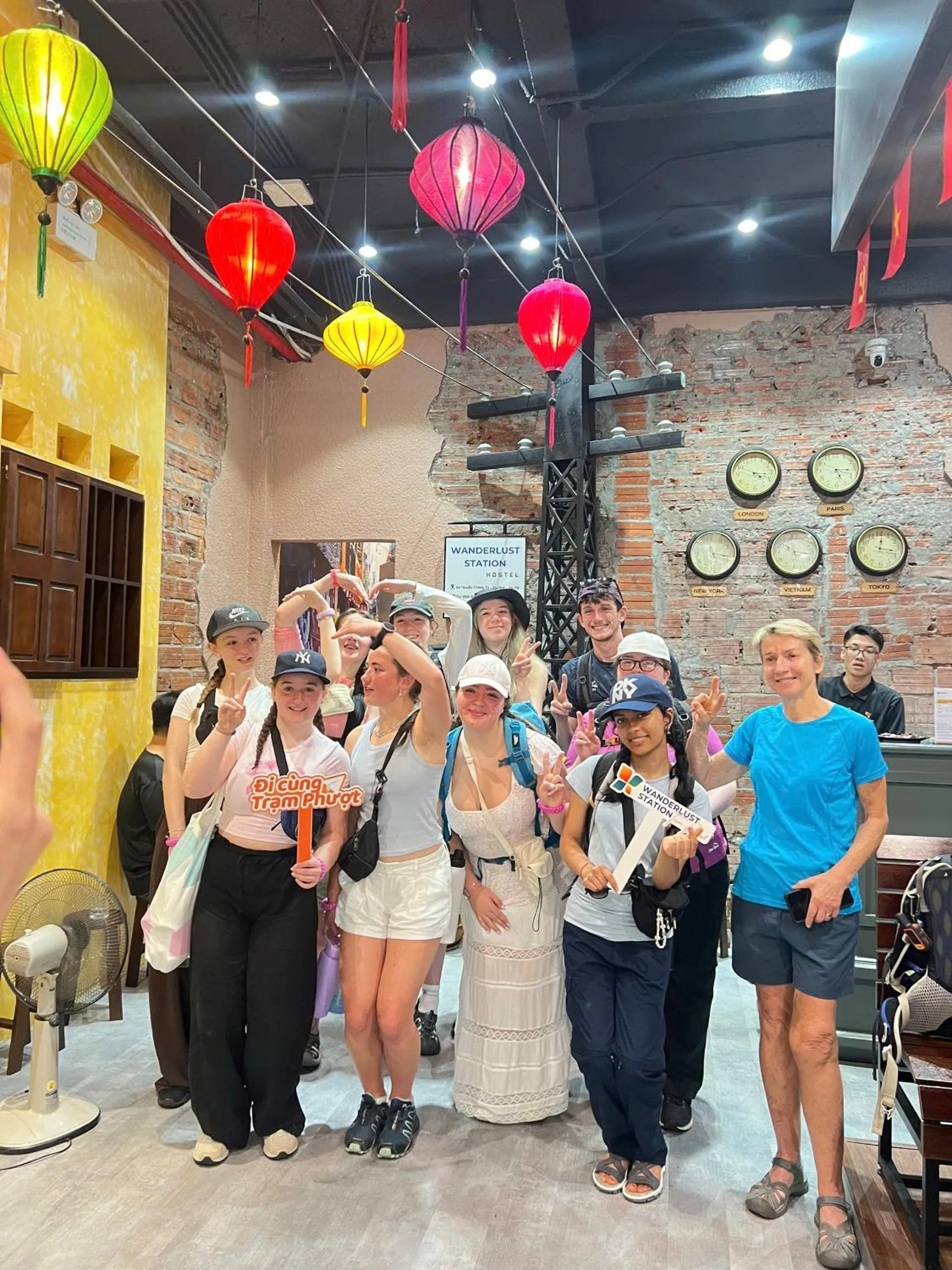 Guests in Wanderlust Station Hostel