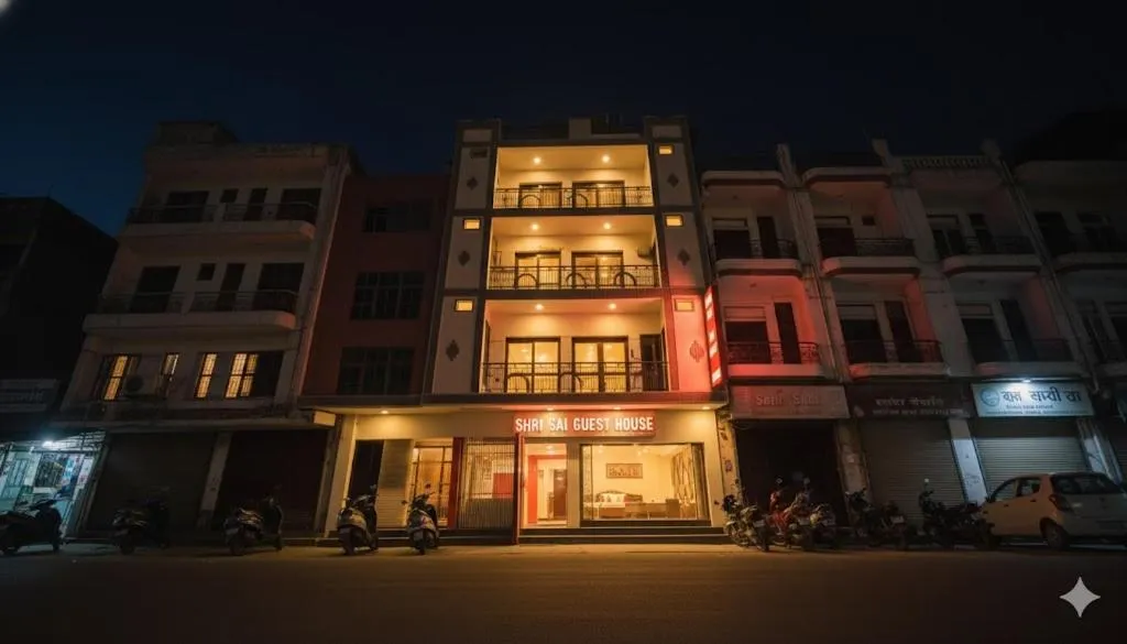 Property building in Shri Sai Guest House - Opp Azadpur Main Mandi I Couple Friendly I Metro Access