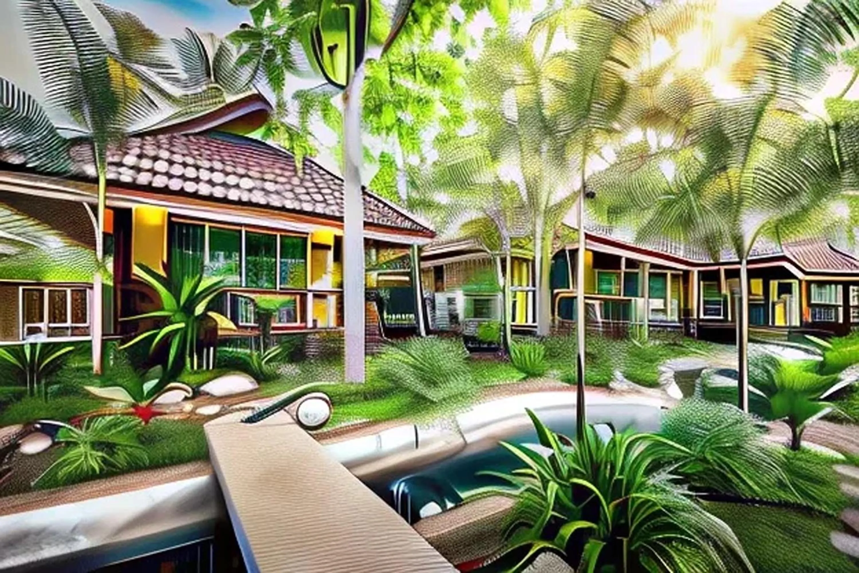 Property building in Baan Nam Pen Resort