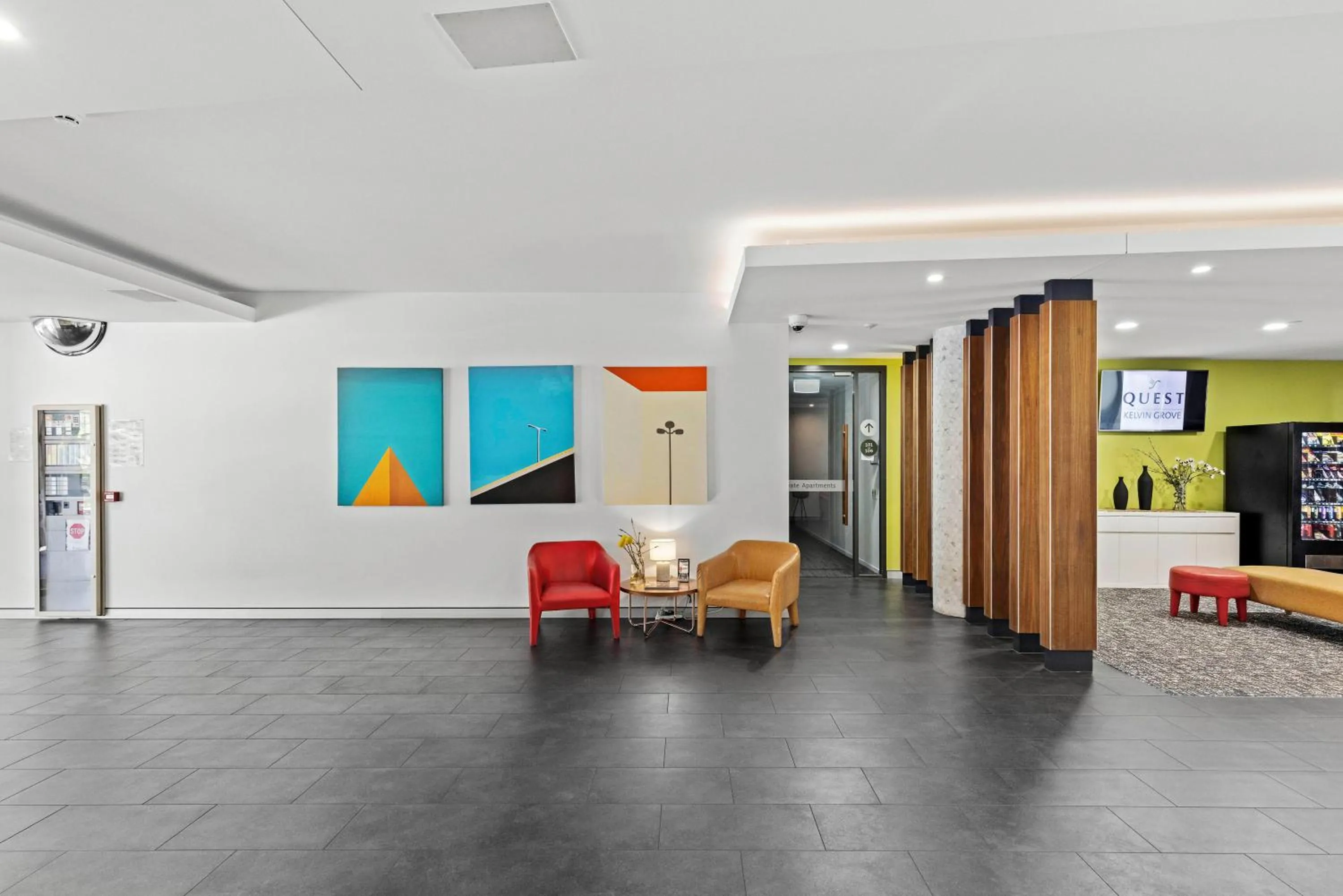 Communal lounge/ TV room in Quest Kelvin Grove