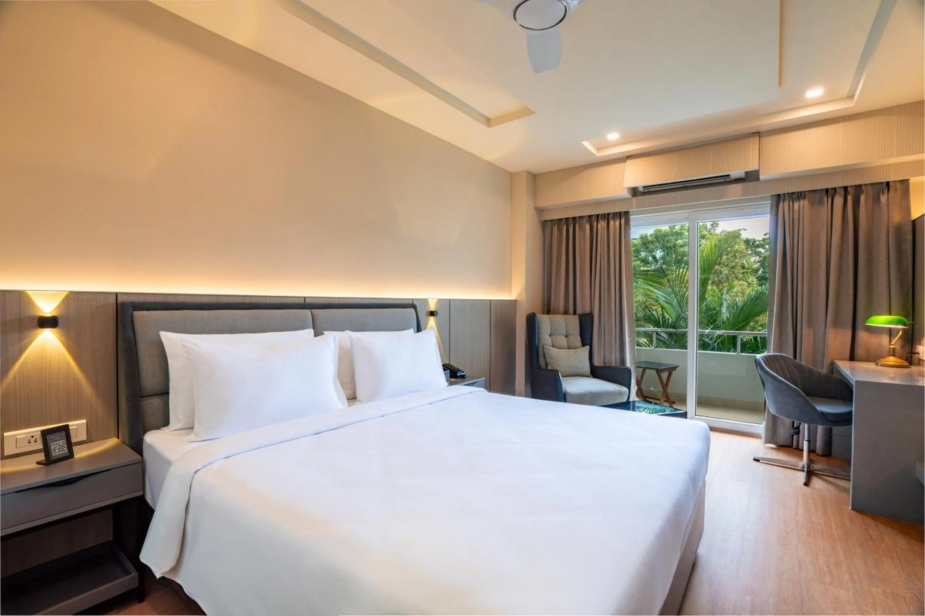 Bedroom, Bed in Pramod Convention & Beach Resorts