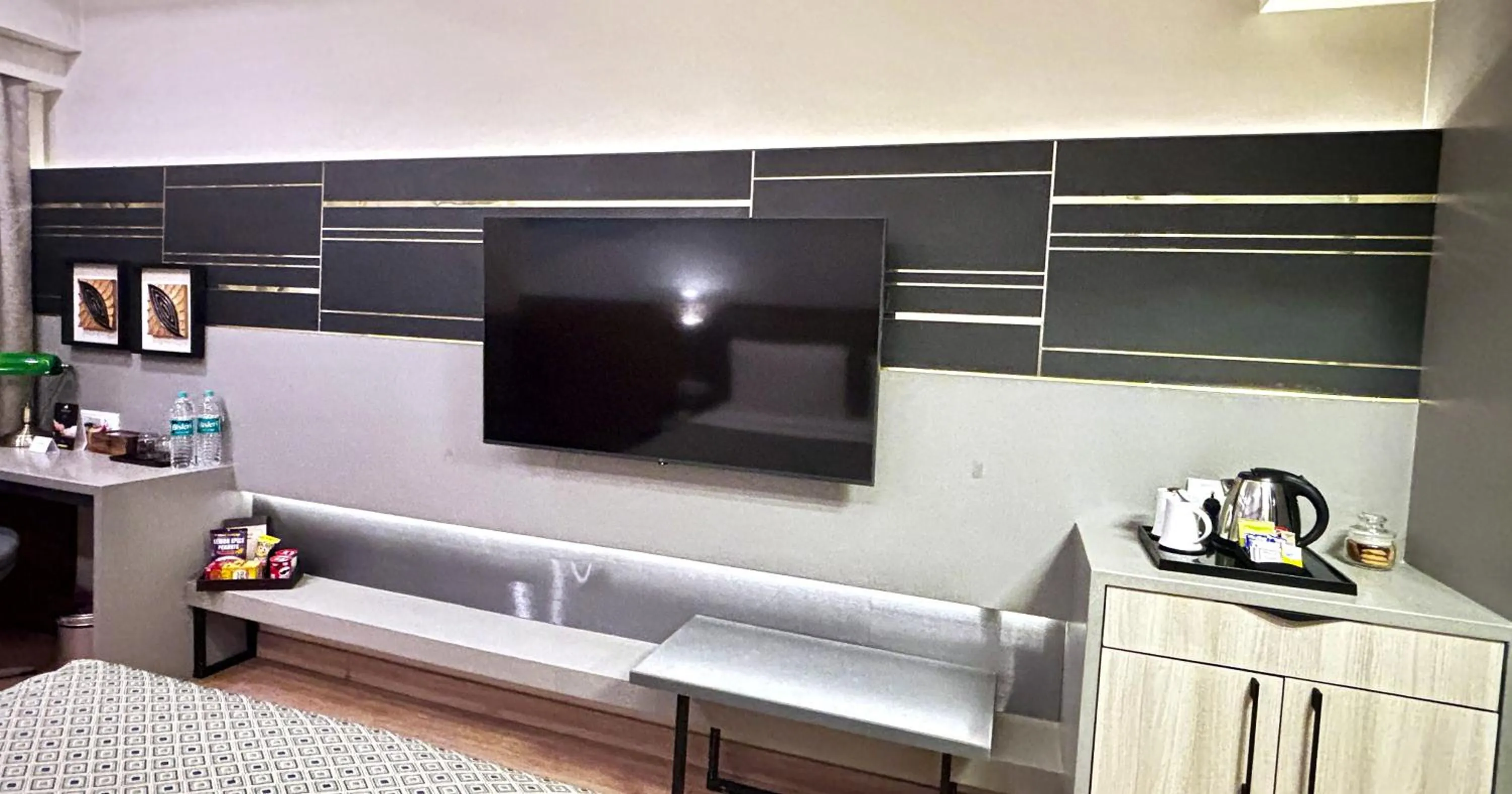 Bedroom in Pramod Convention & Beach Resorts