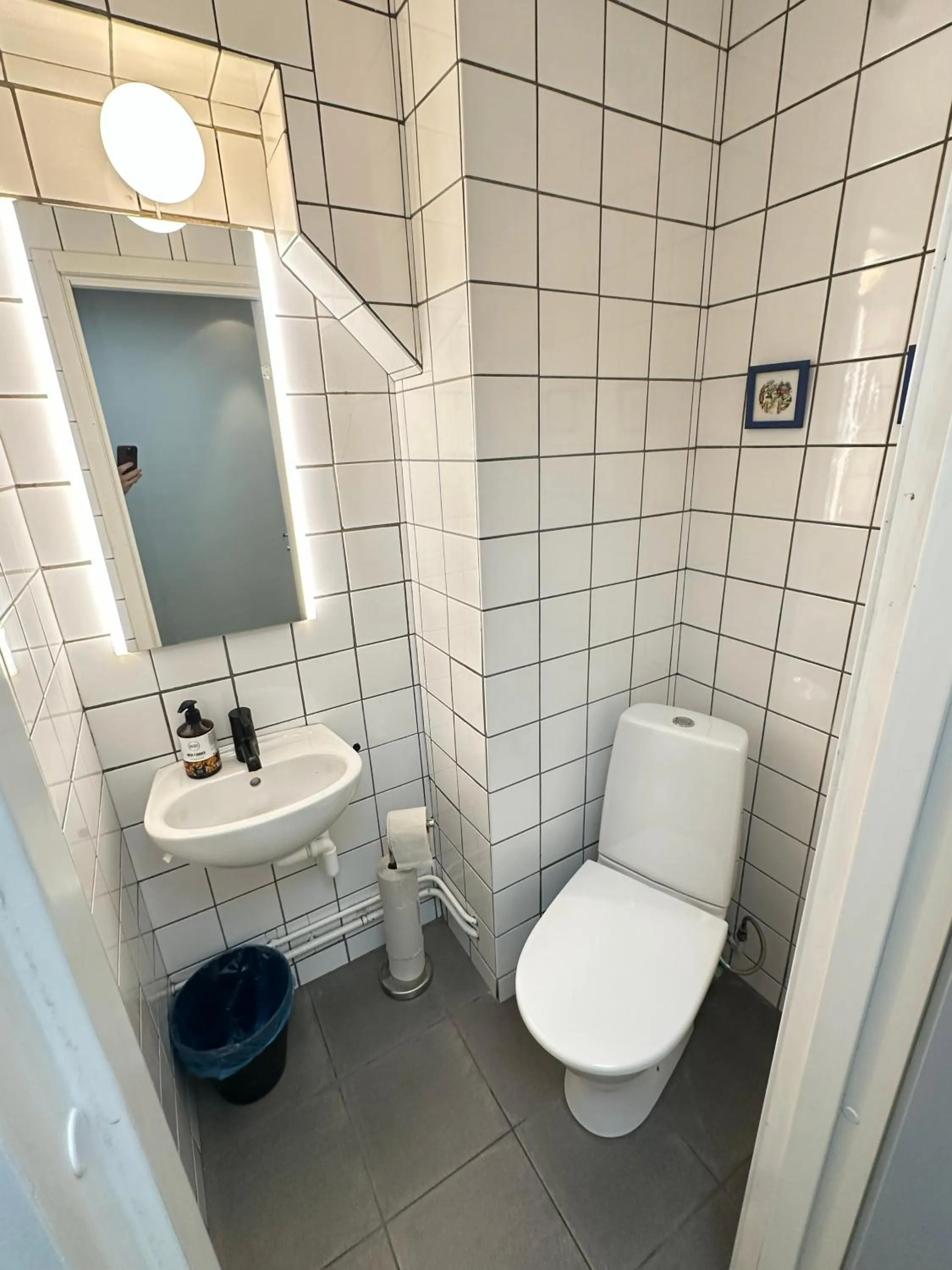 Toilet in Hotell Bromma
