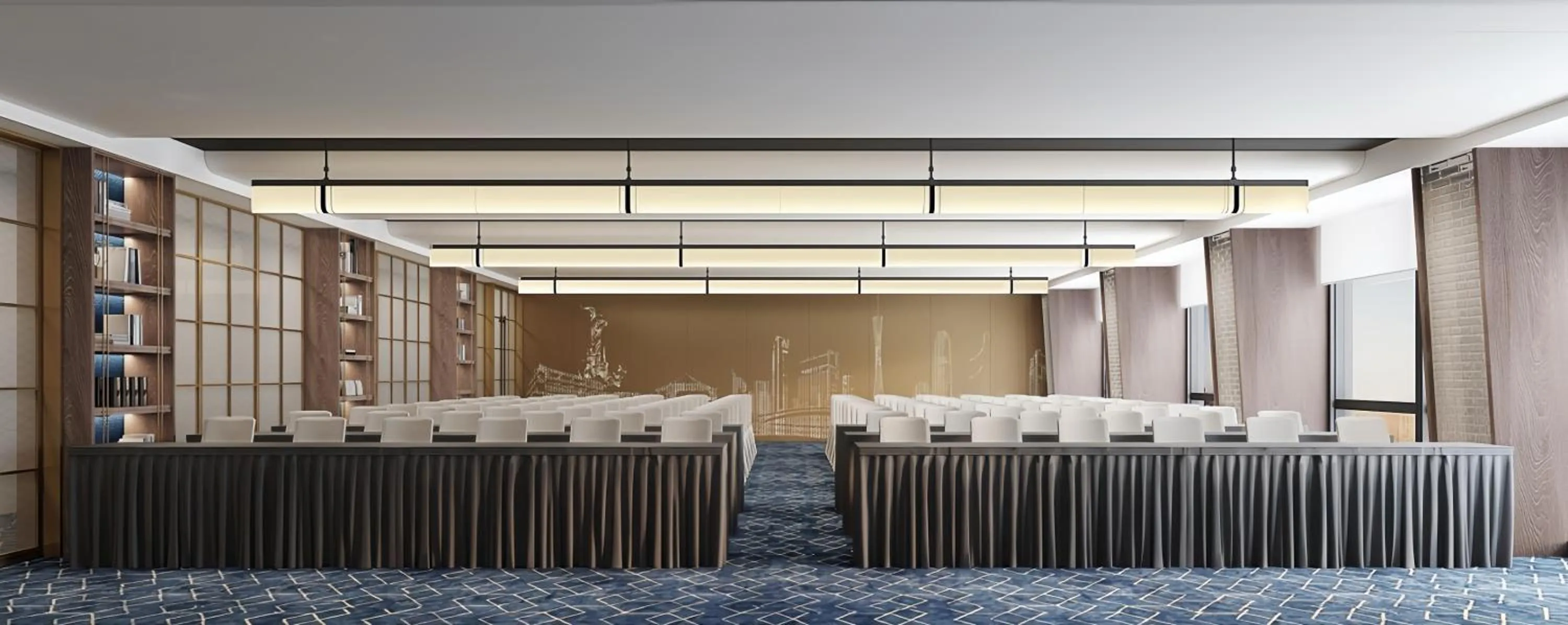 Meeting/conference room in Echarm plus International Hotel Guangzhou Changgang Metro Station Branch - Free Shuttle Bus to Canton Fair Complex During Canton Fair Period