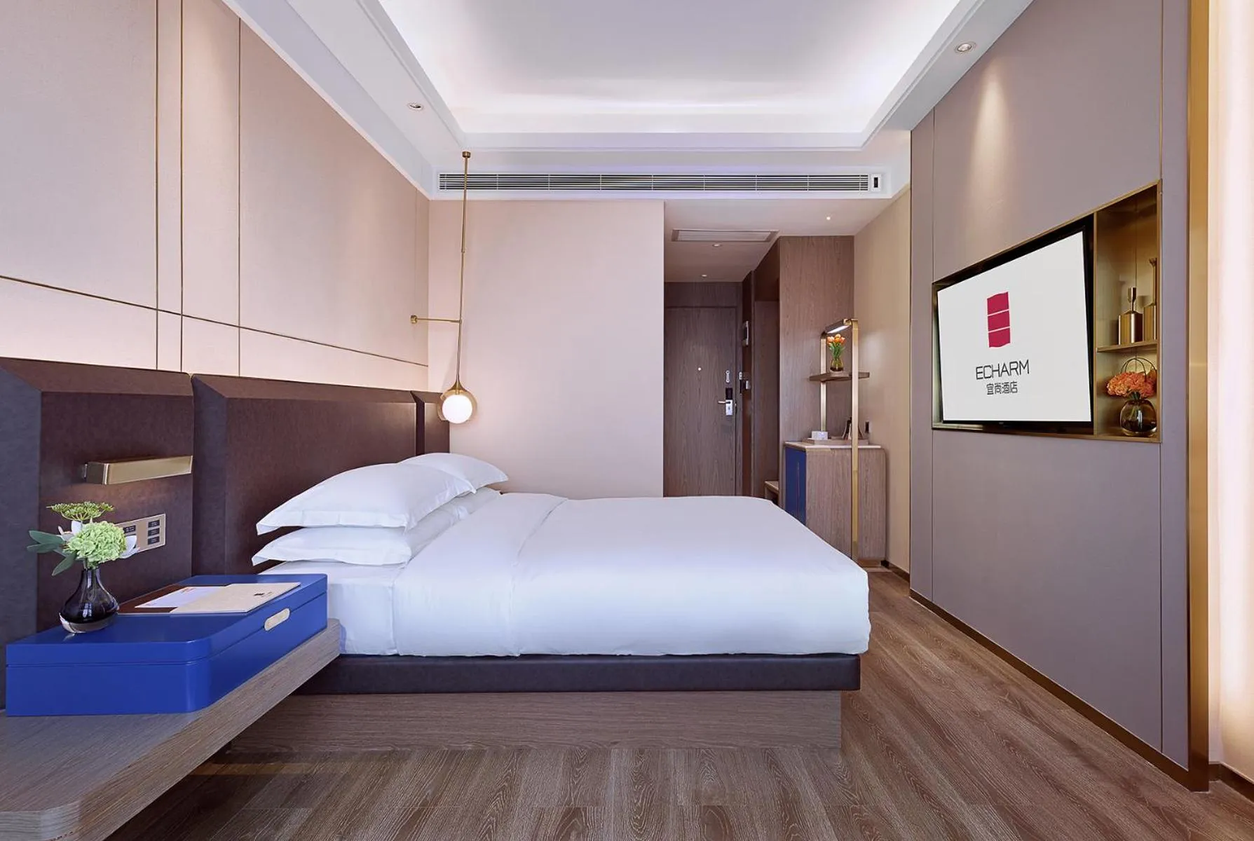Bed in Echarm plus International Hotel Guangzhou Changgang Metro Station Branch - Free Shuttle Bus to Canton Fair Complex During Canton Fair Period