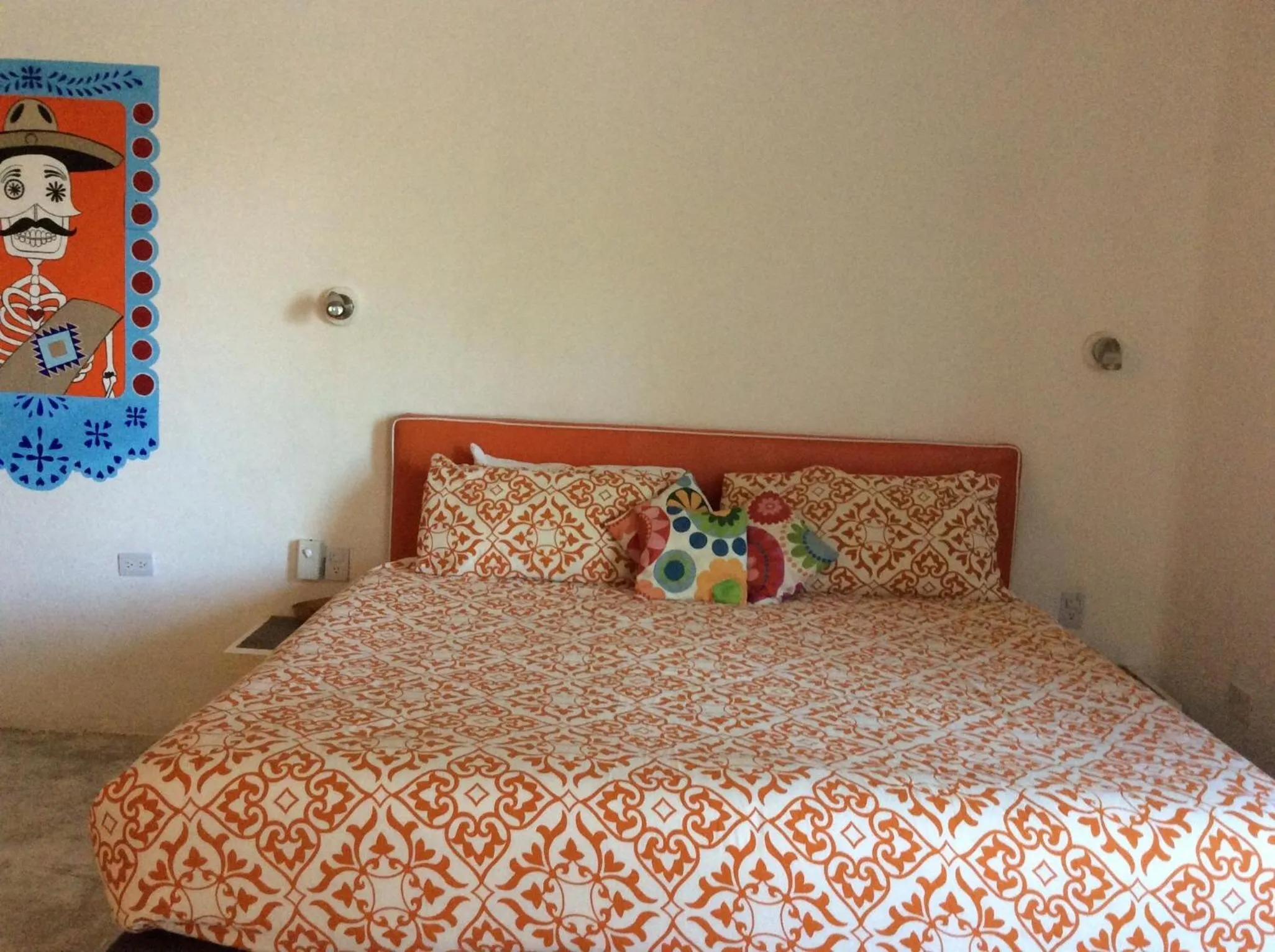 Decorative detail, Bed in Teetotum hotel